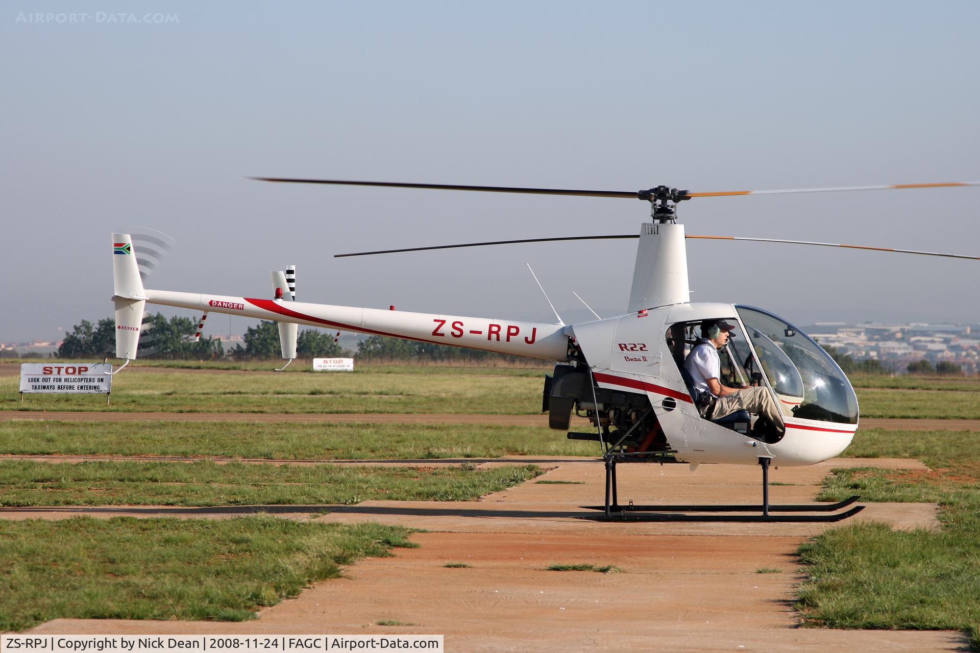 ZS-RPJ, Robinson R22 Beta II C/N 4141, FAGC