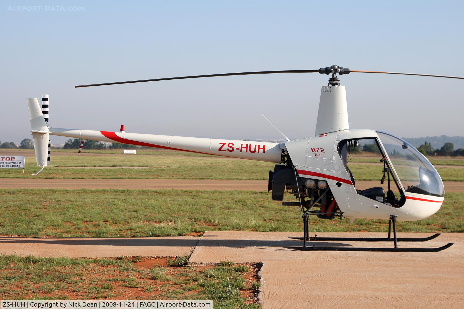ZS-HUH, Robinson R22 Beta C/N 0895, FAGC