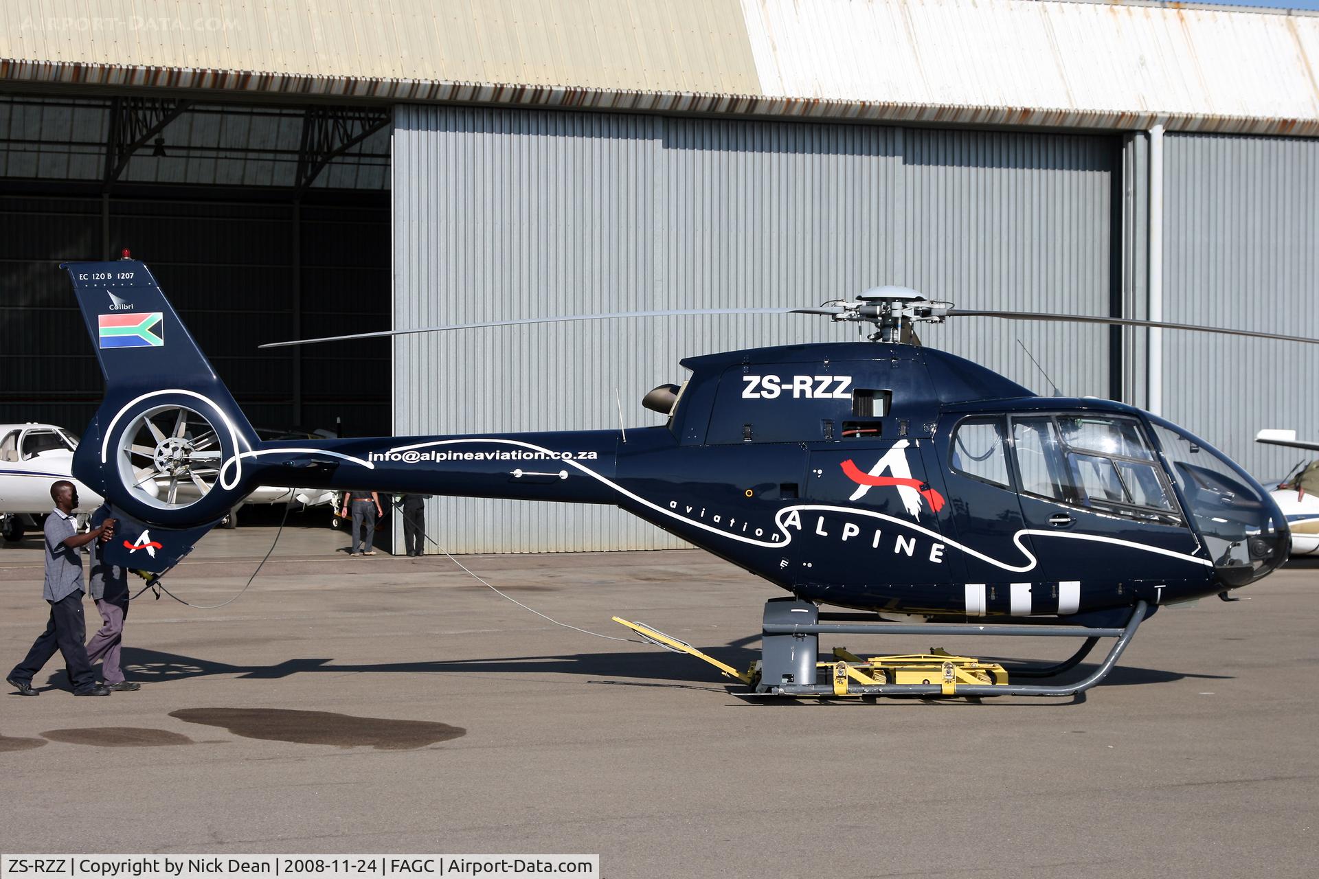 ZS-RZZ, 2001 Eurocopter EC-120B Colibri C/N 1207, FAGC