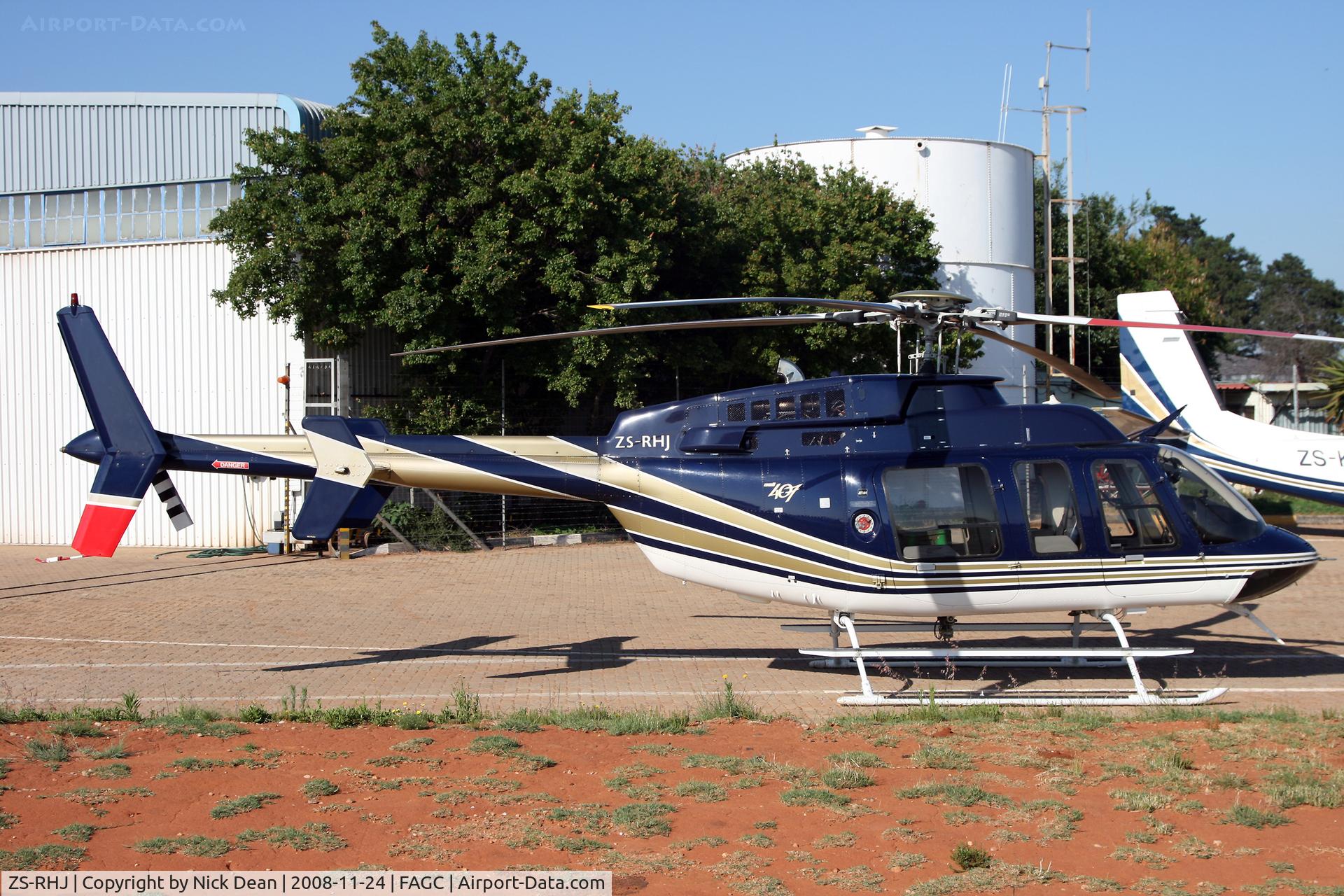 ZS-RHJ, Bell 407 C/N 53021, FAGC