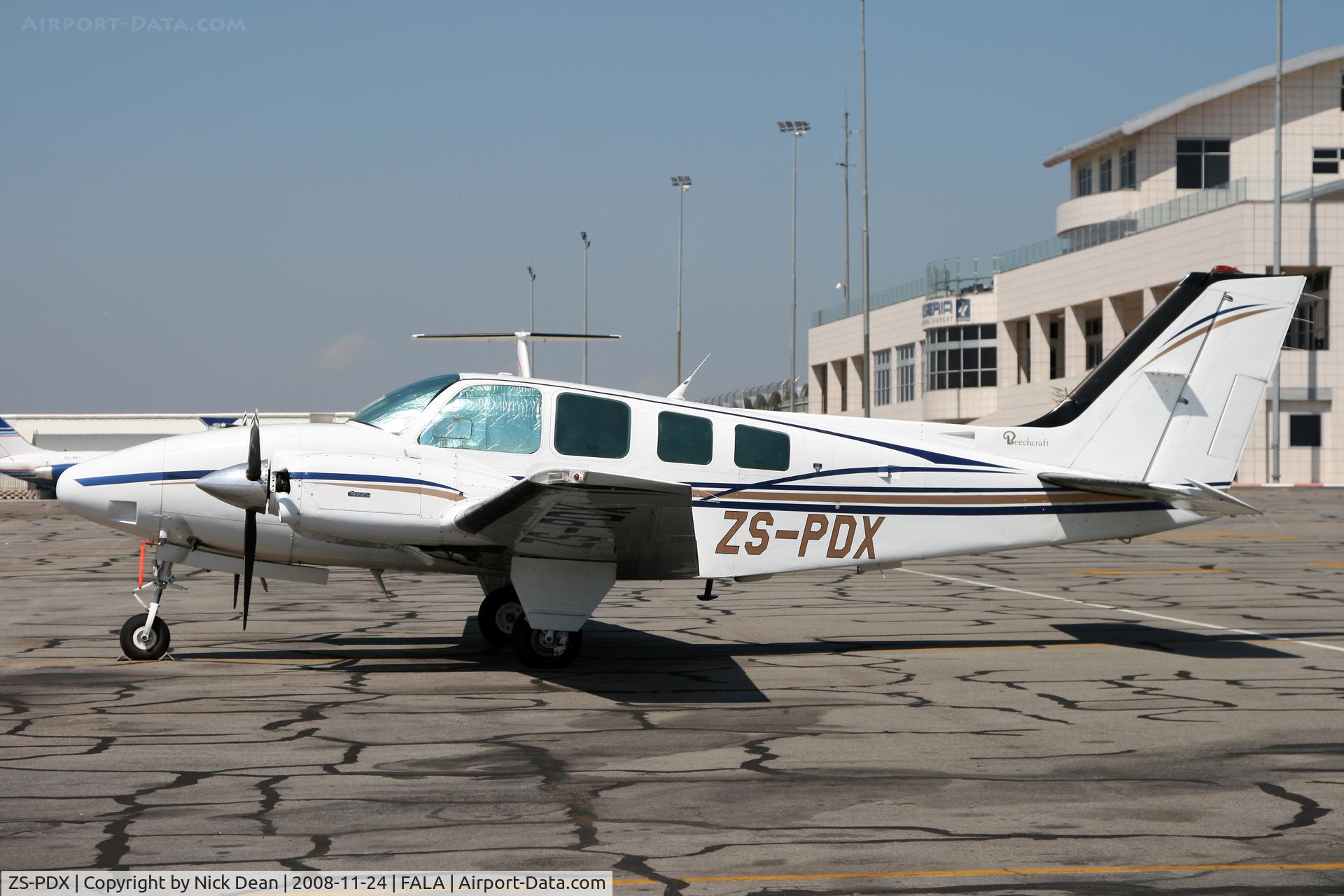 ZS-PDX, Beechcraft 58 Baron C/N TH-1474, FALA
