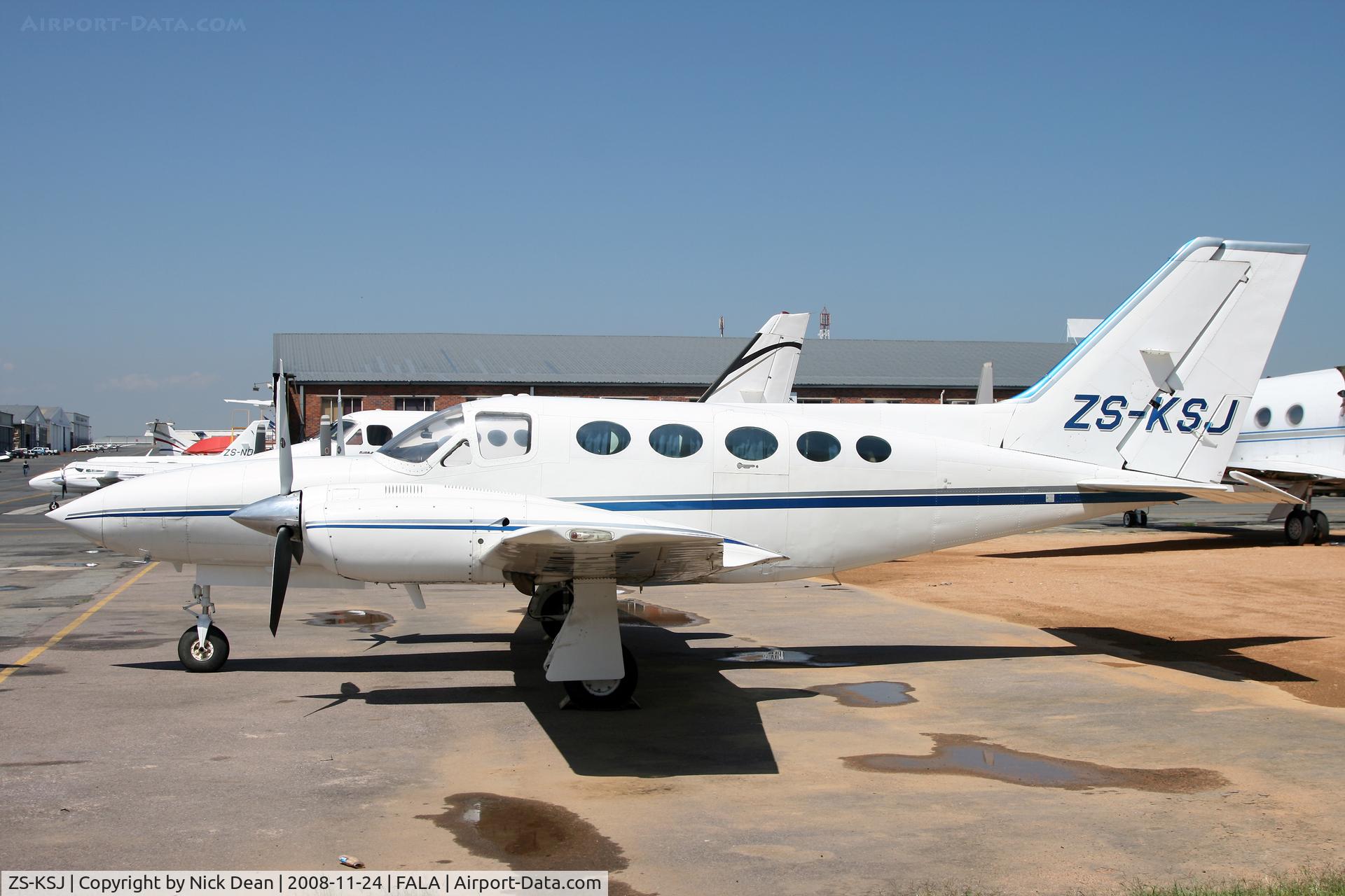 ZS-KSJ, Cessna 421C Golden Eagle Golden Eagle C/N 421C-0900, FALA