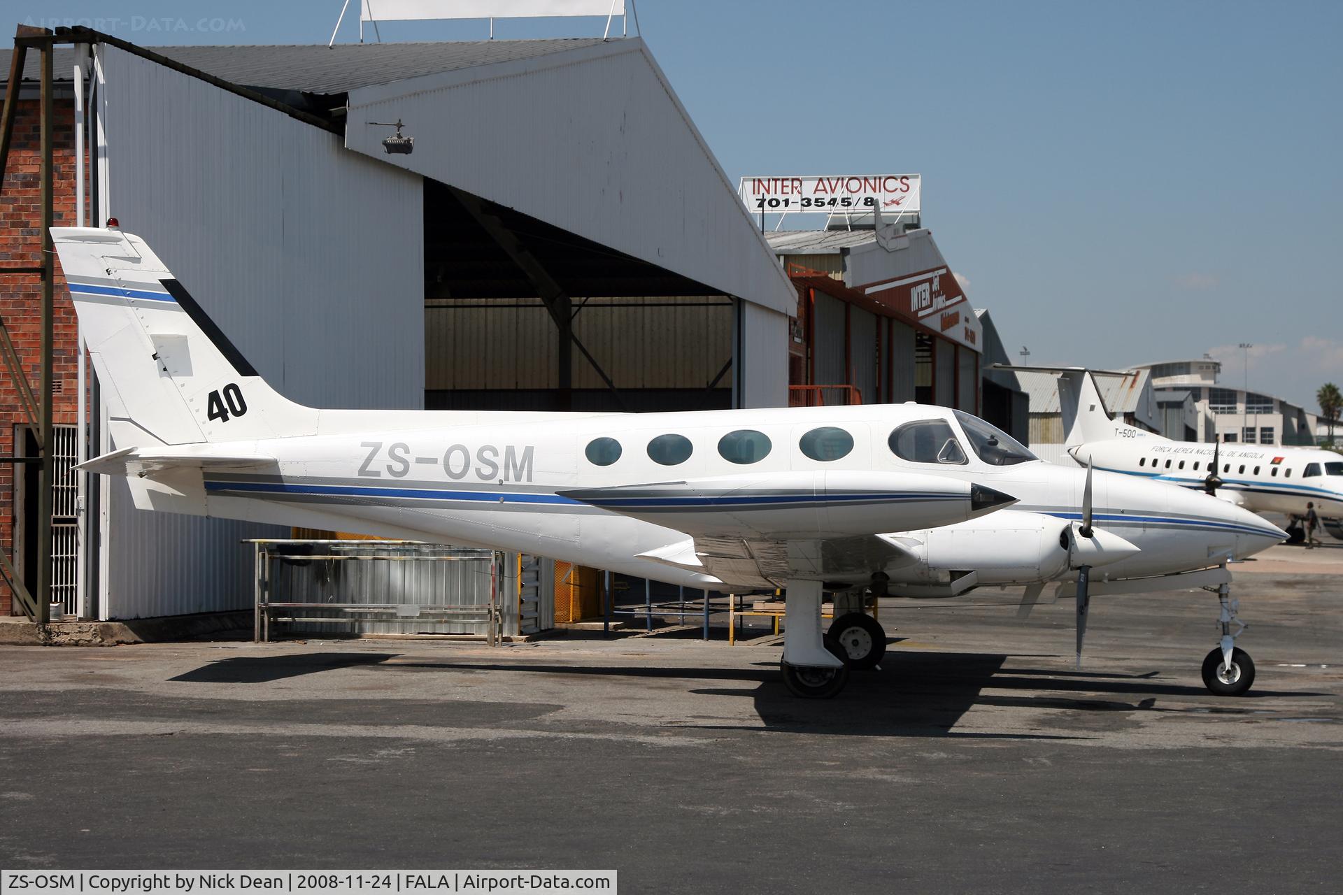 ZS-OSM, 1977 Cessna 340A C/N 340A-0349, FALA