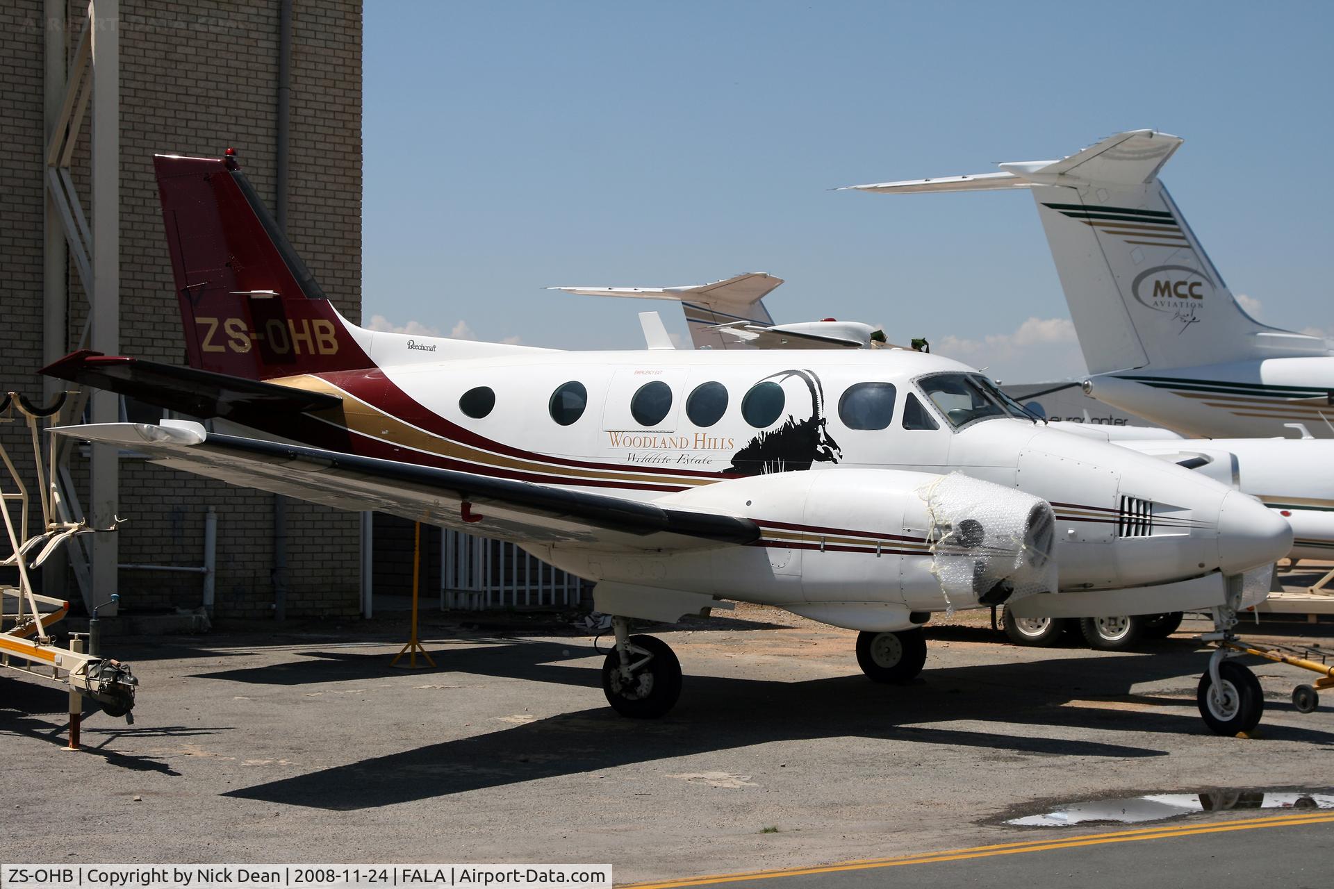 ZS-OHB, Beechcraft King Air B90 C/N LJ-431, FALA