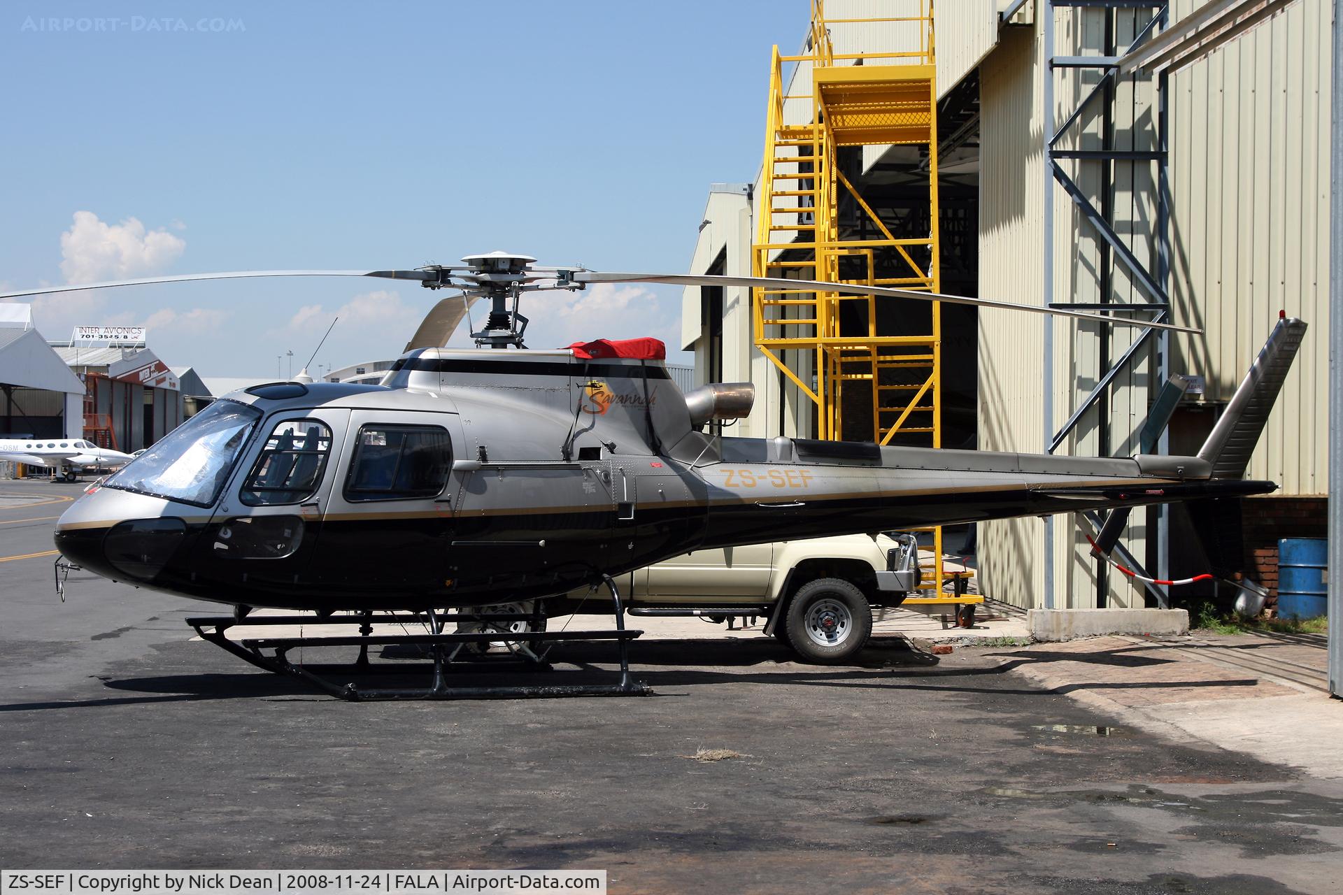 ZS-SEF, 2006 Aerospatiale AS-350B-3 Ecureuil C/N 4095, FALA