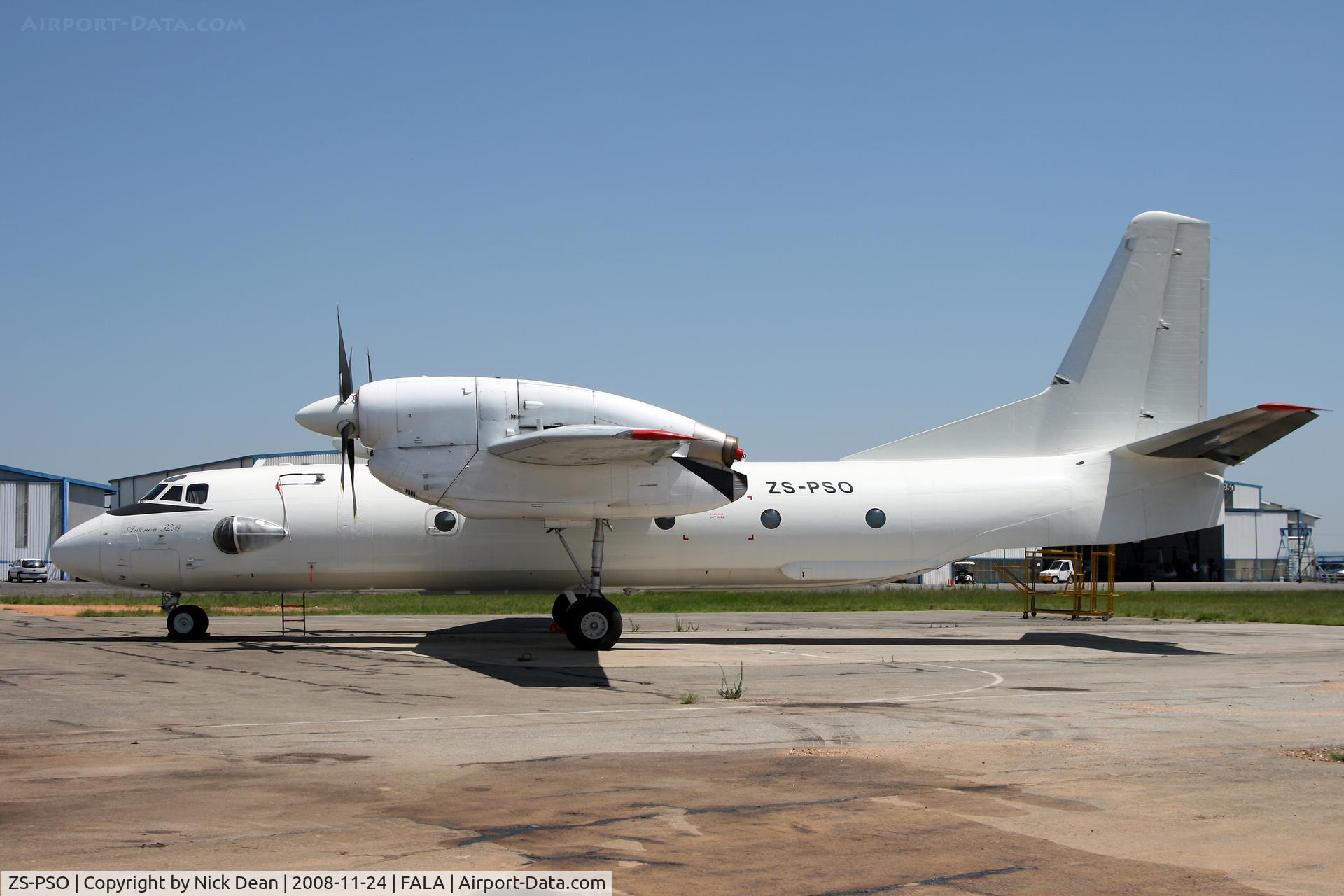 ZS-PSO, Antonov An-32B C/N 2808, FALA