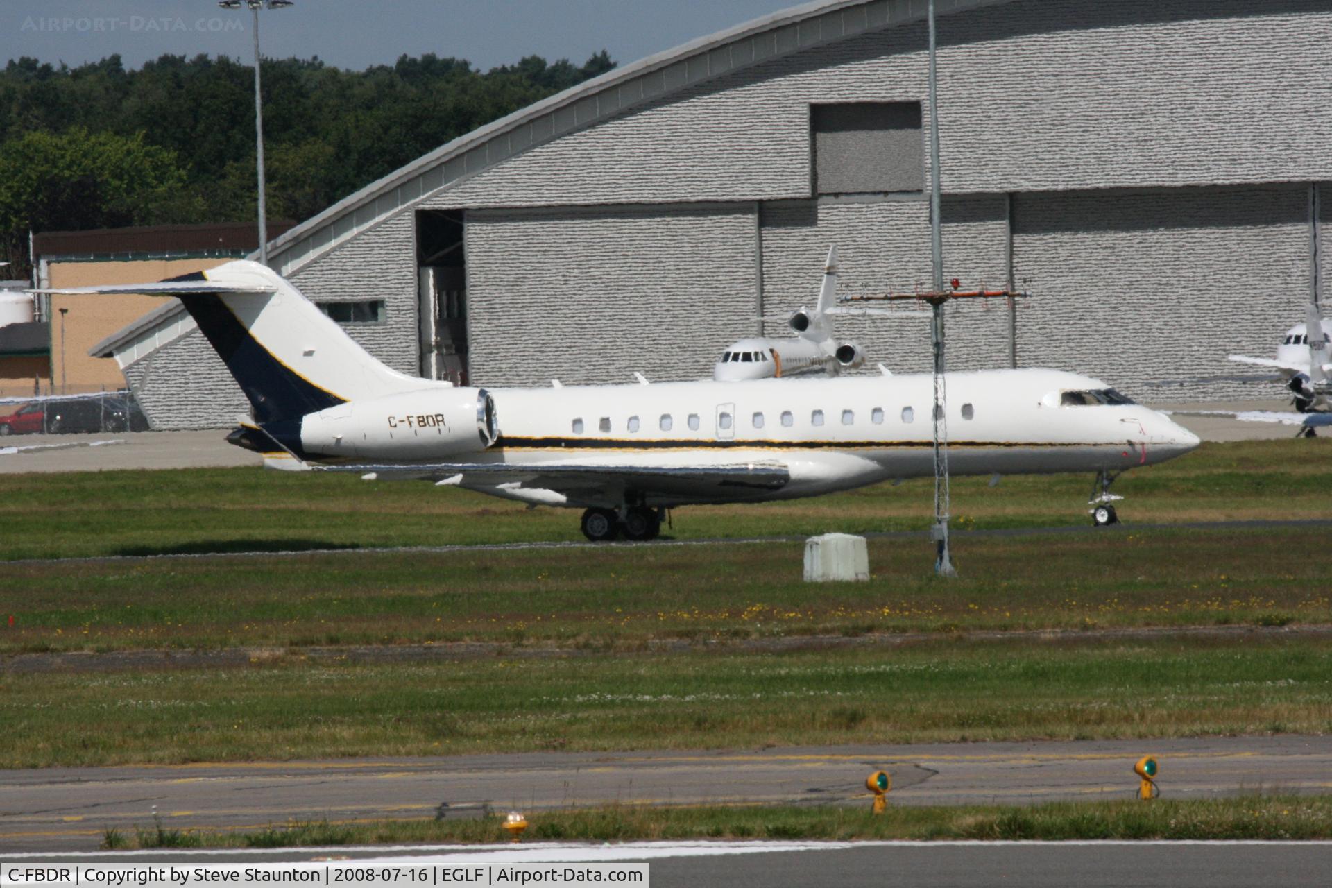 C-FBDR, 1998 Bombardier BD-700-1A10 Global Express C/N 9003, Taken at Farnborough Airshow on the Wednesday trade day, 16th July 2009