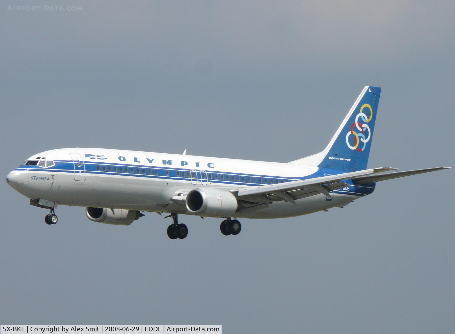 SX-BKE, 1991 Boeing 737-484 C/N 25417/2160, Boeing B737-484 SX-BKE Olympic