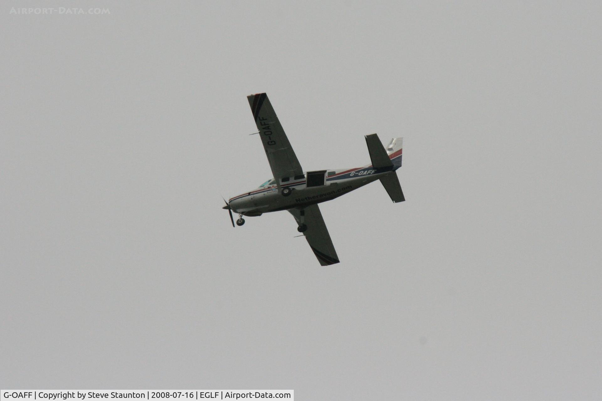 G-OAFF, 2007 Cessna 208 Caravan I C/N 20800415, Taken at Farnborough Airshow on the Wednesday trade day, 16th July 2009