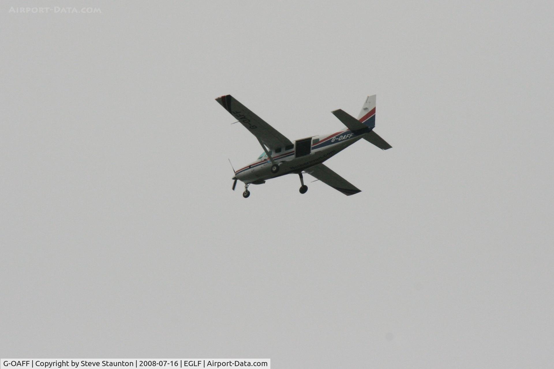 G-OAFF, 2007 Cessna 208 Caravan I C/N 20800415, Taken at Farnborough Airshow on the Wednesday trade day, 16th July 2009