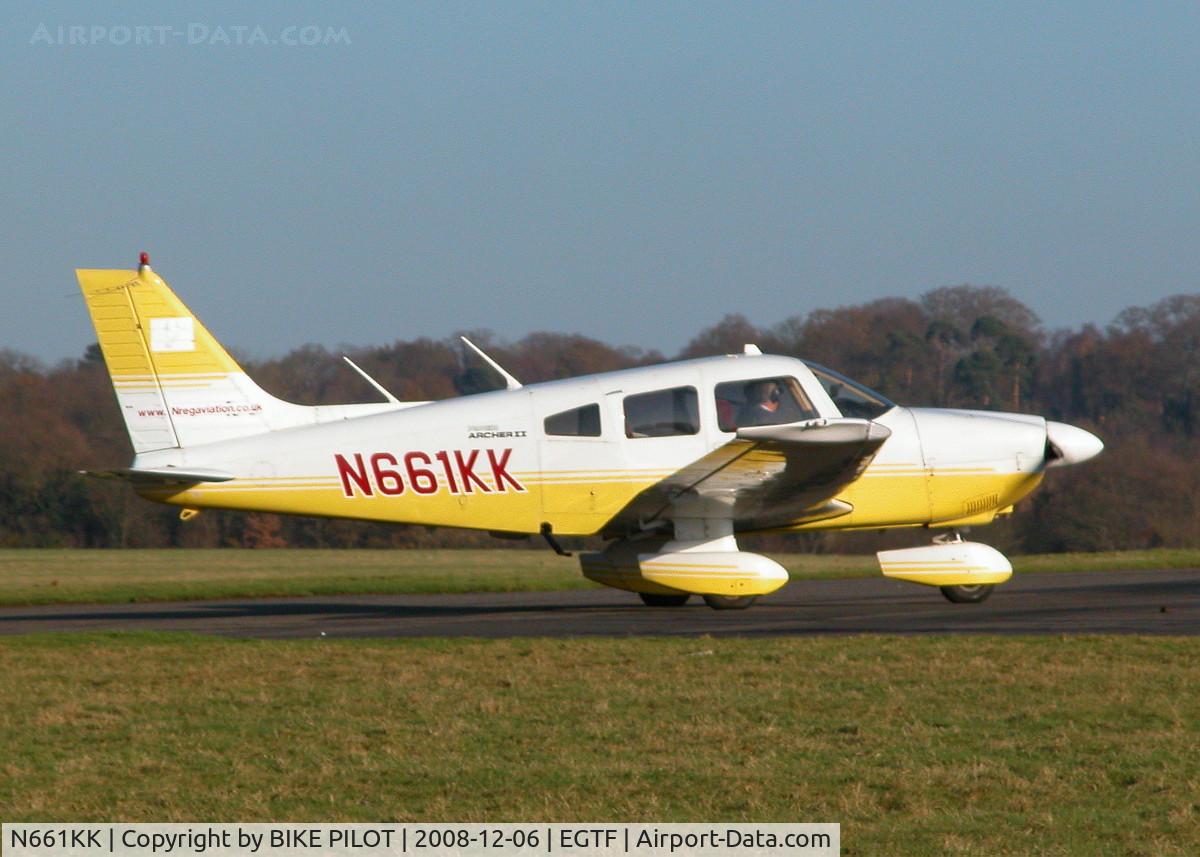 N661KK, 1987 Piper PA-28-181 Archer II C/N 2890028, TAXYING OUT TO RUNWAY 06