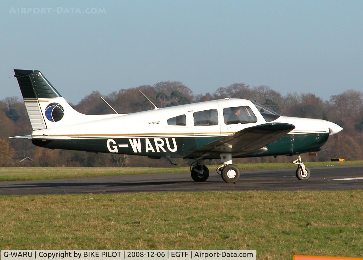 G-WARU, 1997 Piper PA-28-161 Cherokee Warrior III C/N 28-42023, TAXYING OUT TO RUNWAY 06