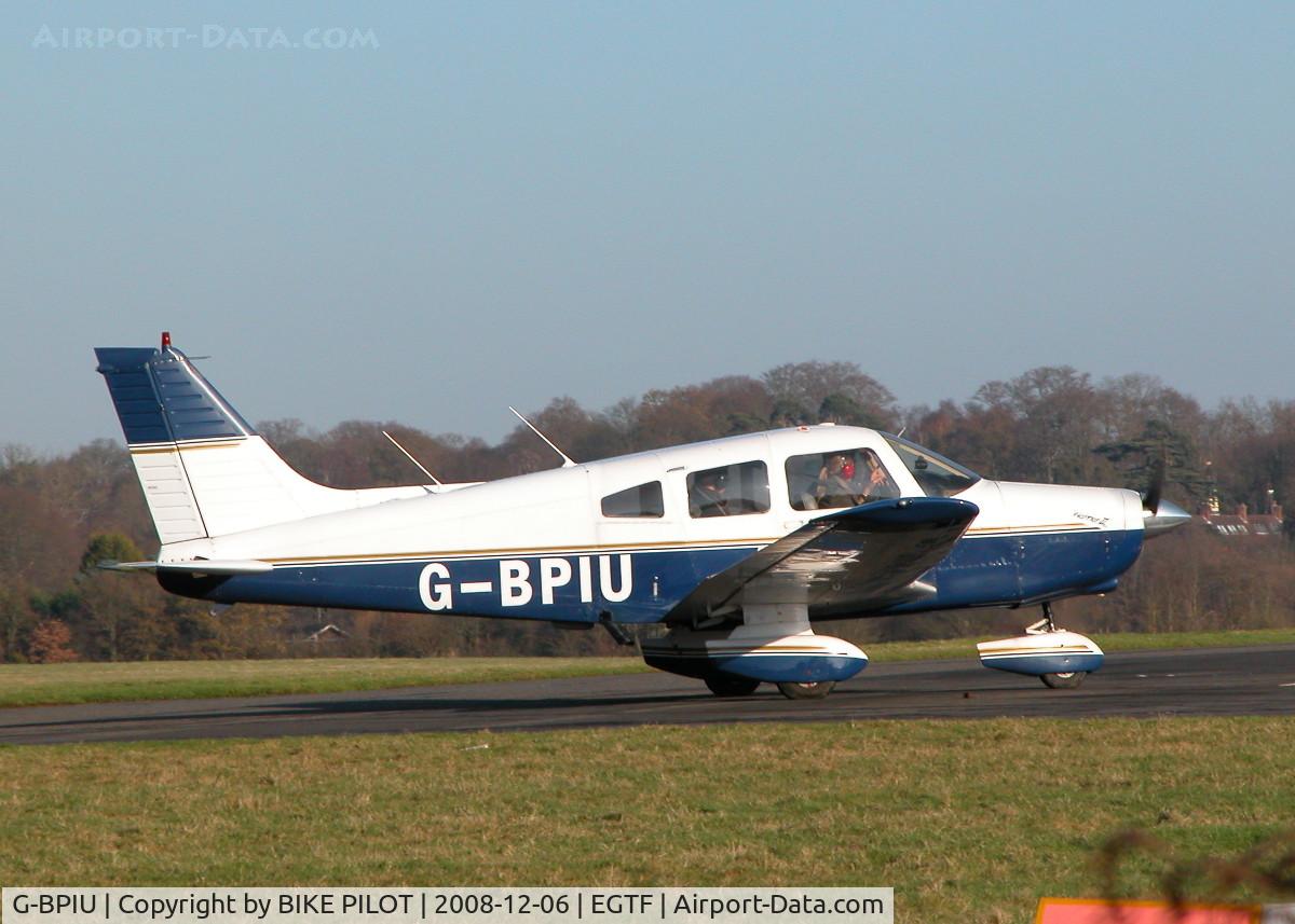 G-BPIU, 1979 Piper PA-28-161 Cherokee Warrior II C/N 28-7916303, TAXYING OUT TO RUNWAY 06