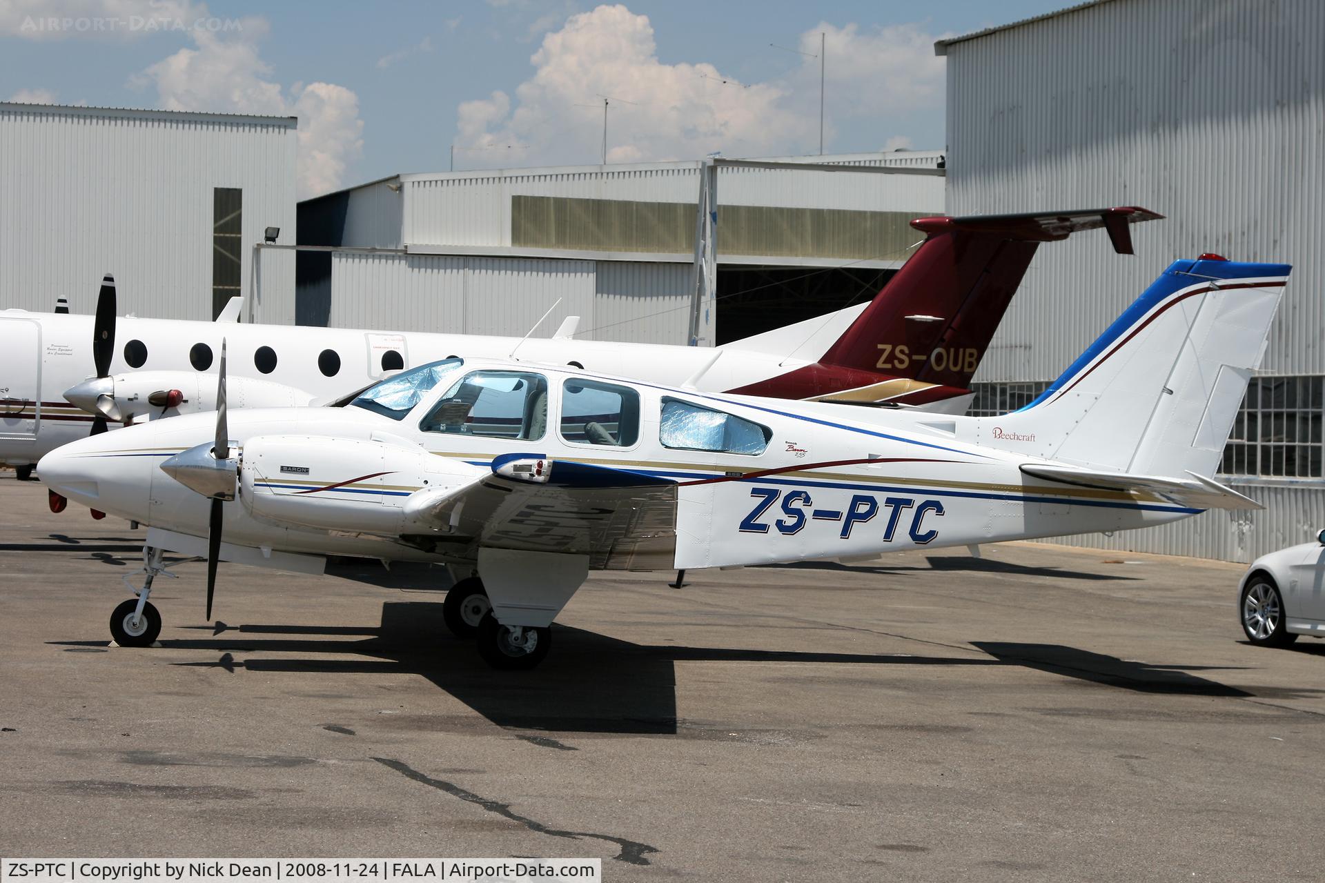 ZS-PTC, 1972 Beechcraft E55 Baron C/N TE-888, FALA