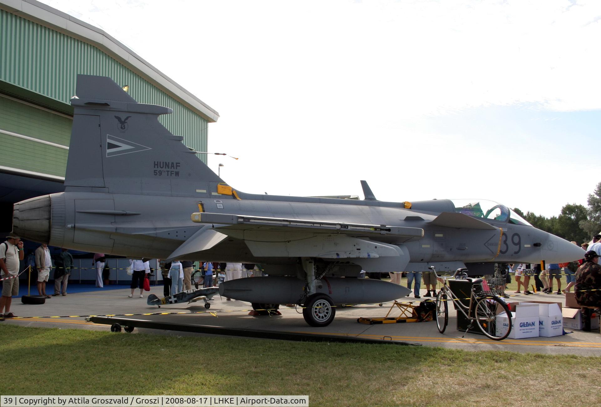 39, Saab JAS-39C Gripen C/N 39310, Kecskemét, Hungarian Air-Forces Base / LHKE / Hungary - Airshow '2008