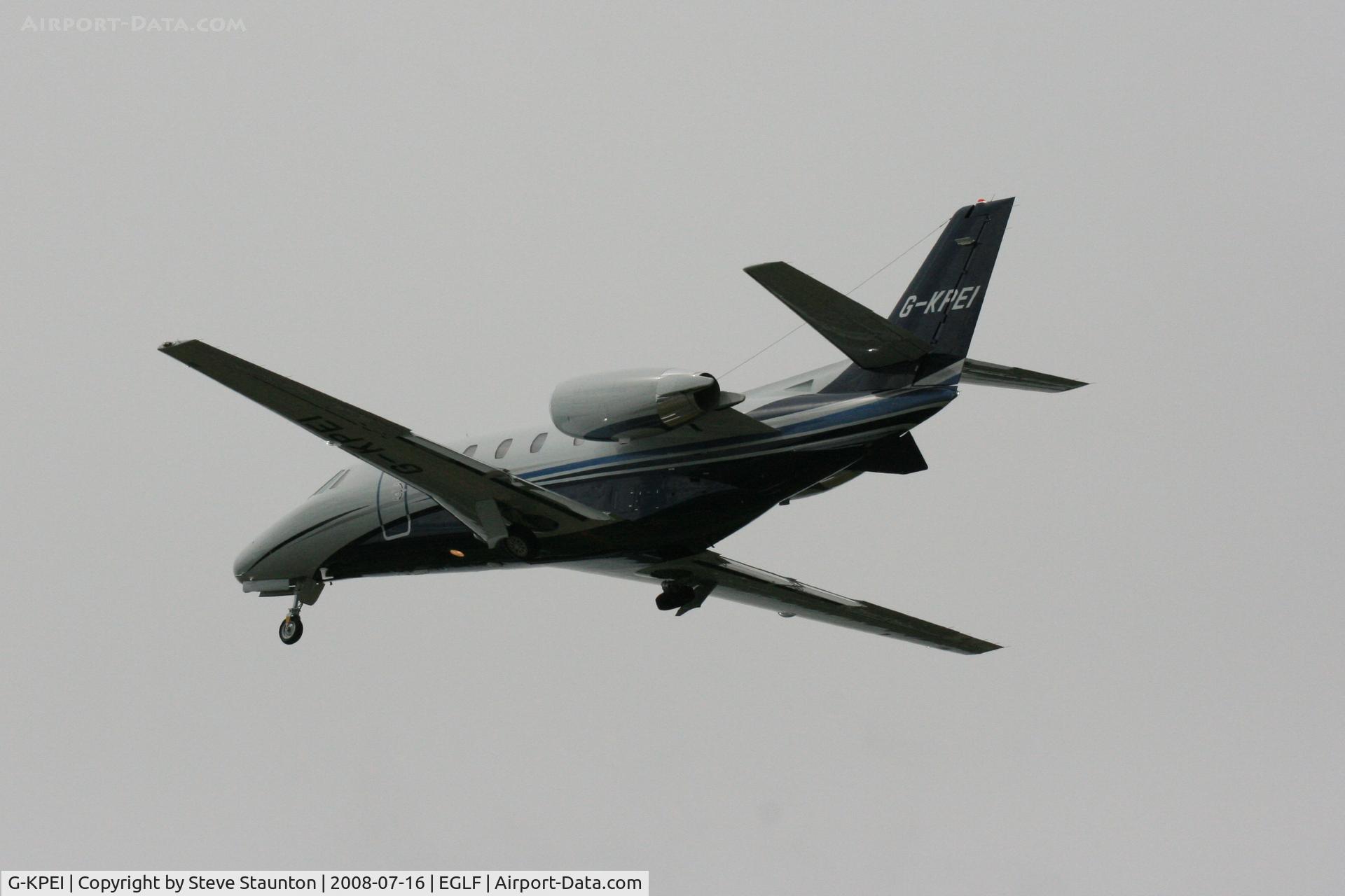 G-KPEI, 2008 Cessna 560XL Citation XLS C/N 560-5785, Taken at Farnborough Airshow on the Wednesday trade day, 16th July 2009