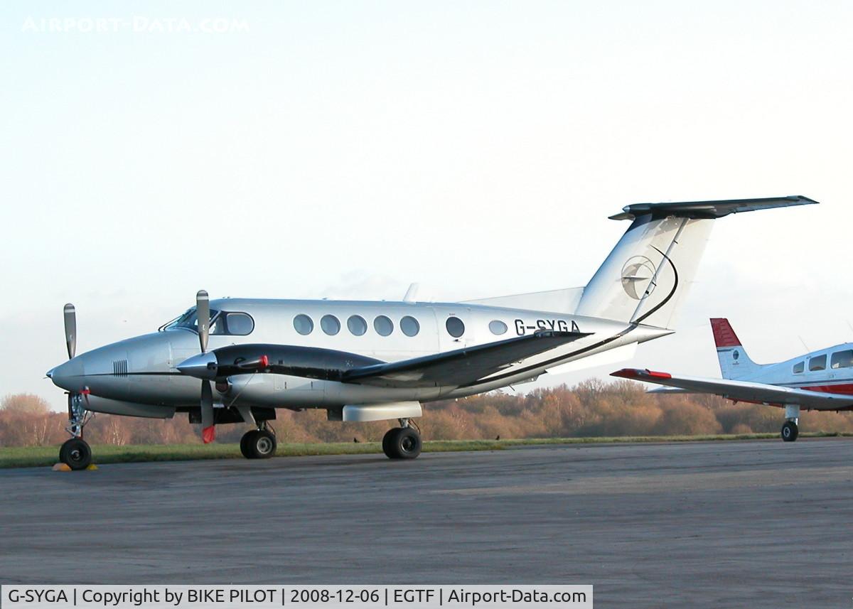 G-SYGA, 1982 Beech B200 Super King Air King Air C/N BB-1044, NICE SILVER KING AIR