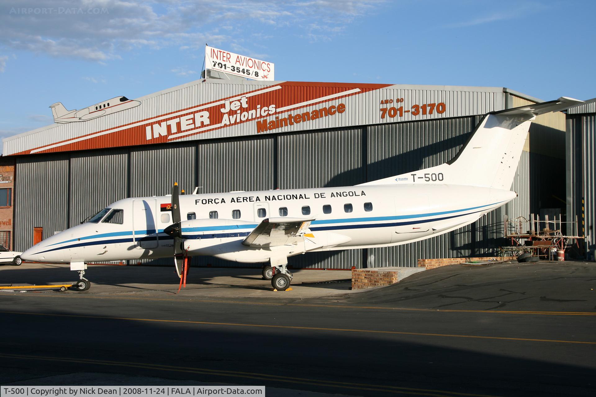T-500, 2001 Embraer EMB-120ER Brasilia C/N 120357, FALA