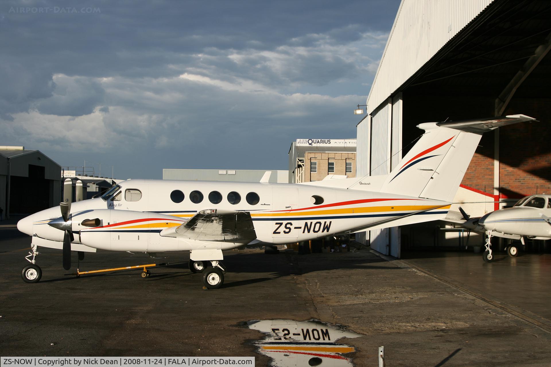 ZS-NOW, 1992 Beechcraft B200 King Air C/N BB-1427, FALA