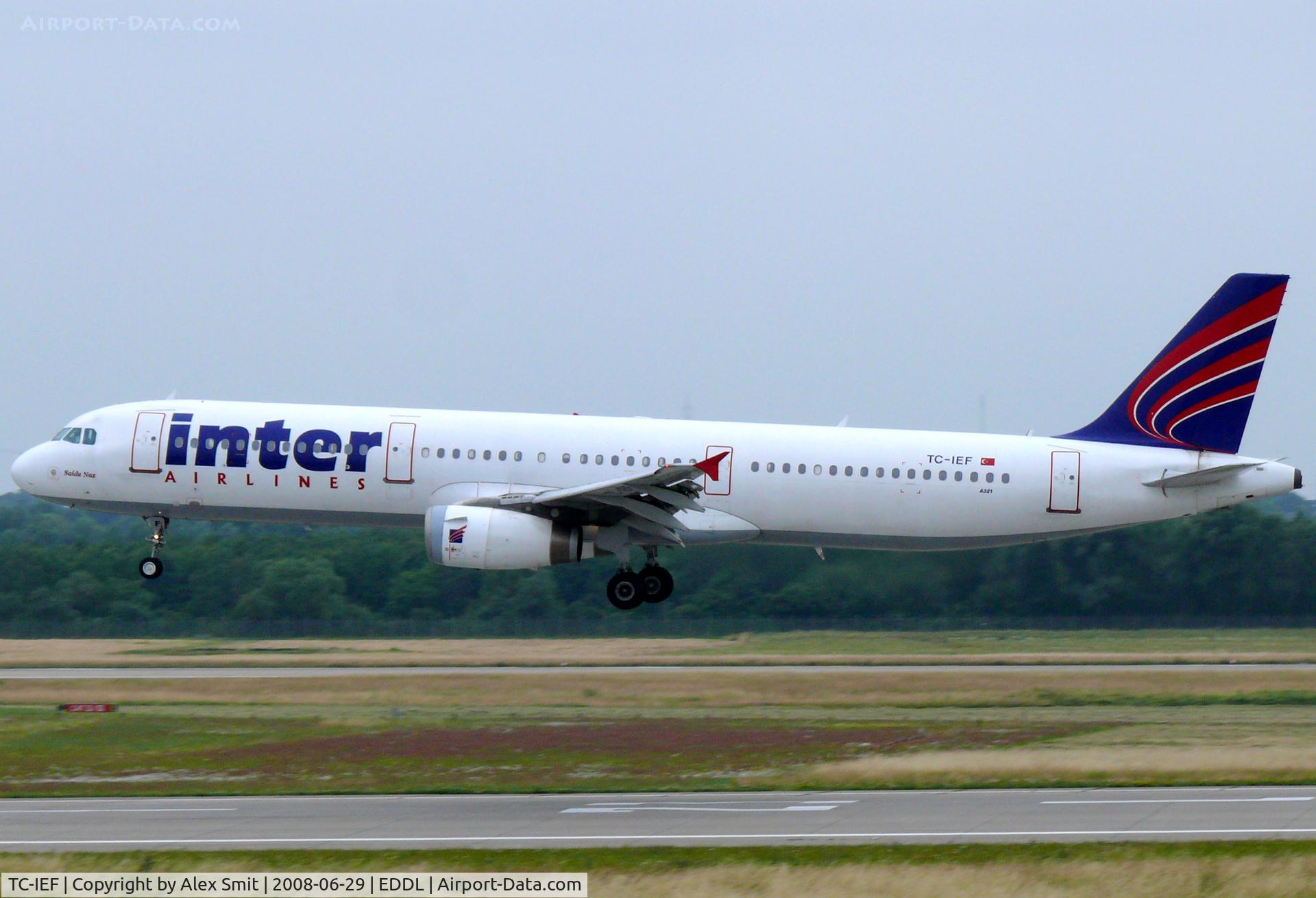 TC-IEF, 1999 Airbus A321-231 C/N 968, Airbus Industries A321-231 TC-IEF Inter Airlines