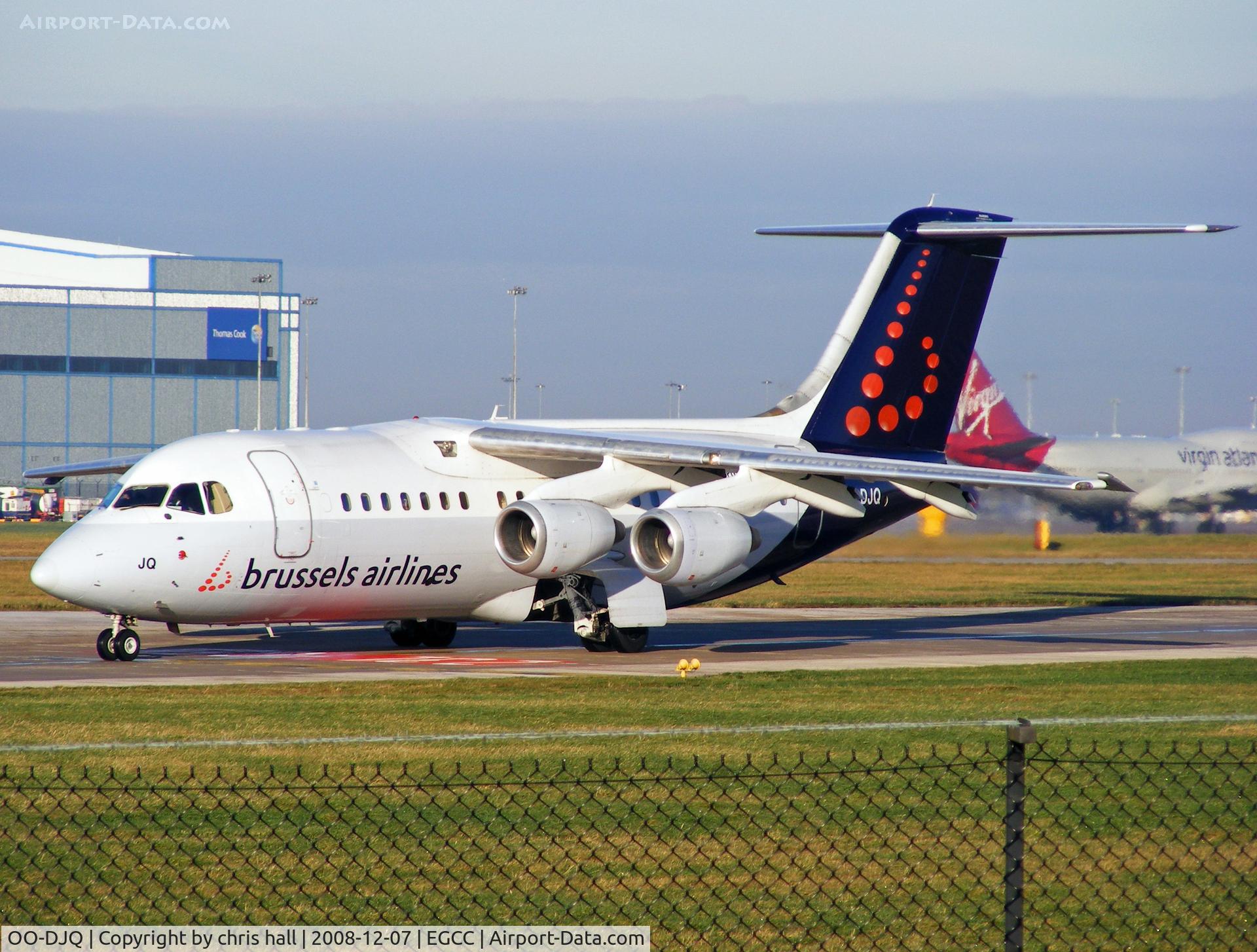 OO-DJQ, 1996 British Aerospace Avro 146-RJ85 C/N E.2289, Brussels Airlines