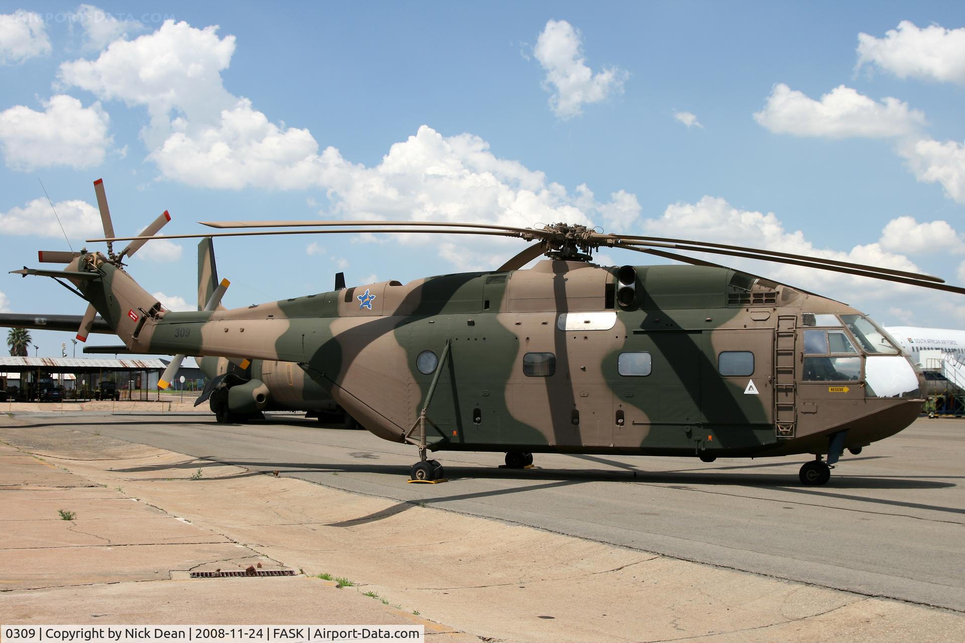 0309, Aérospatiale AS-321 Super Frelon C/N 129, FASK Swartkop AFB Museum