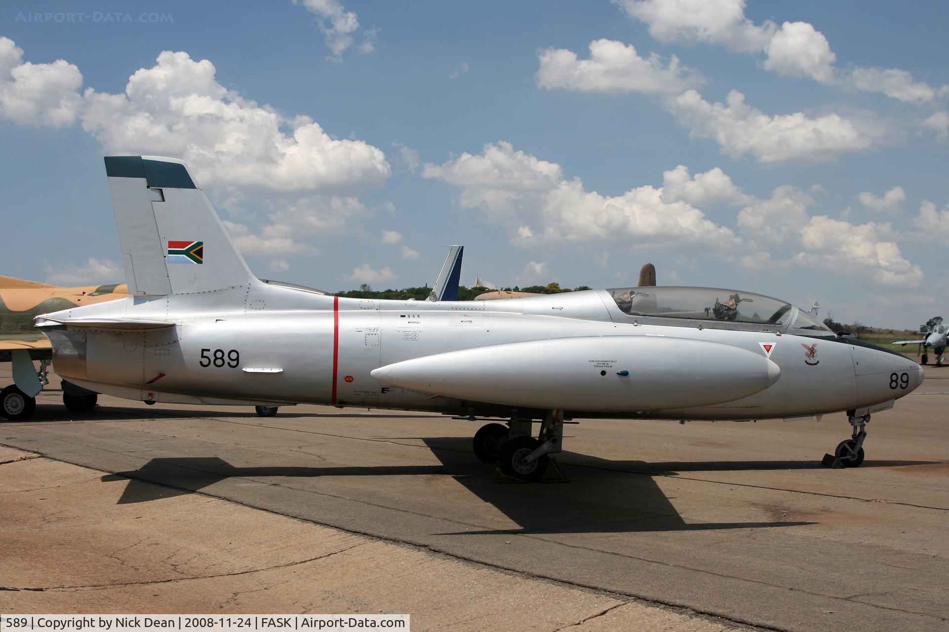 589, Atlas MB-326M Impala 1 C/N A114, FASK Swartkop AFB Museum