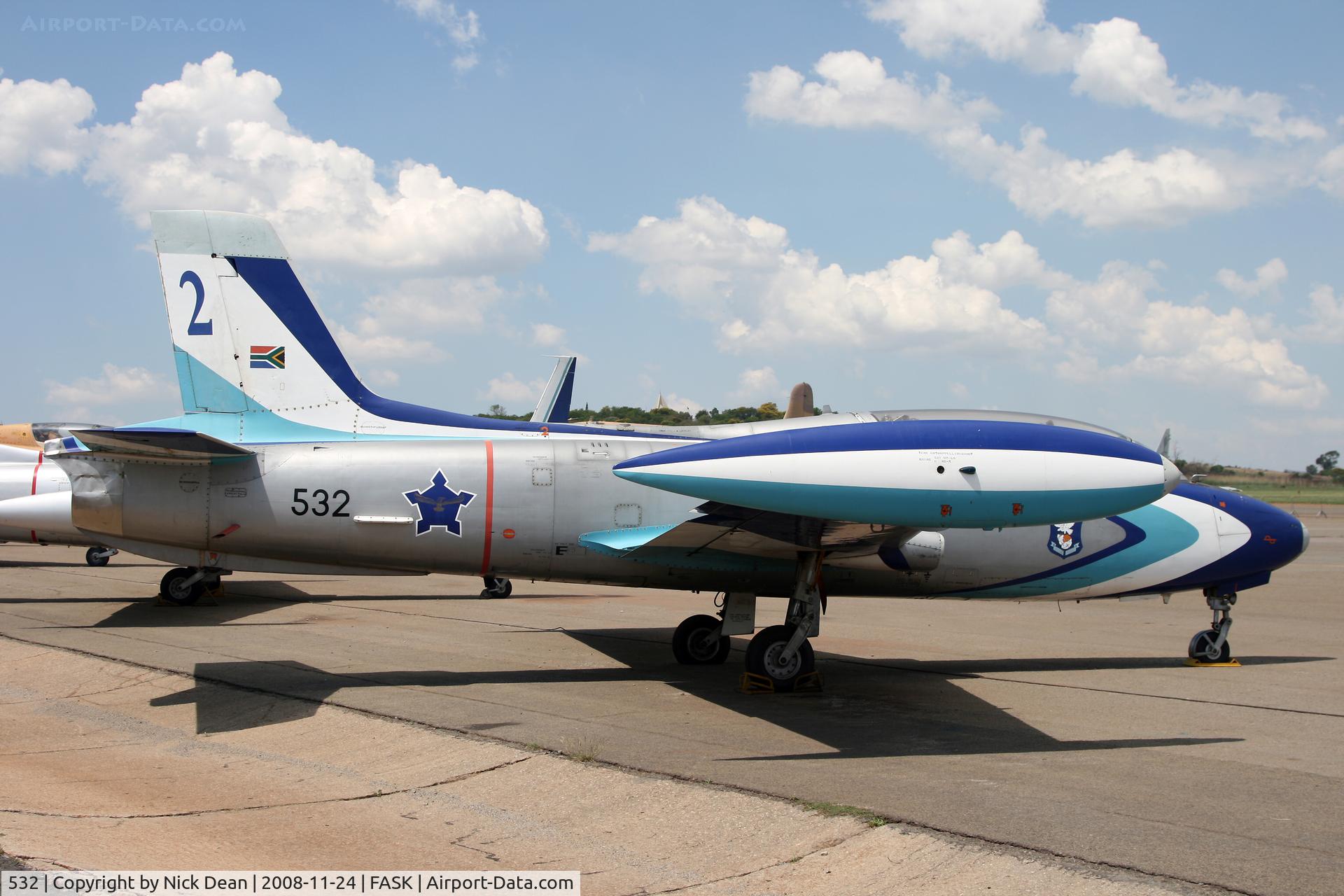 532, Atlas MB-326M Impala 1 C/N A57, FASK Swartkop AFB Museum
