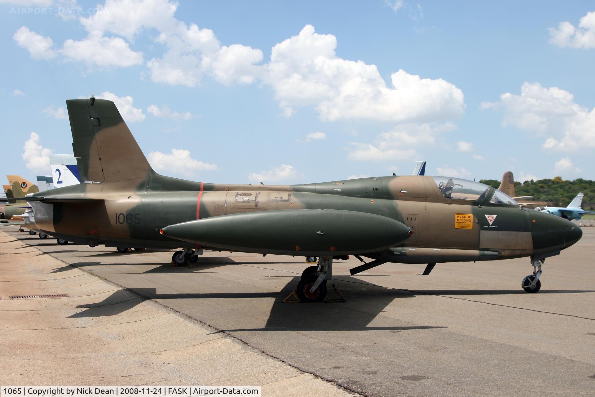 1065, Aermacchi MB-326KC Impala 2 C/N 066, FASK Swartkop AFB Museum