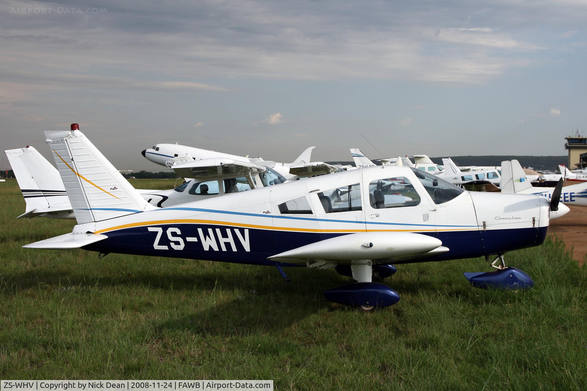 ZS-WHV, Piper PA-28-180 Cherokee B C/N 28-1019, FAWB