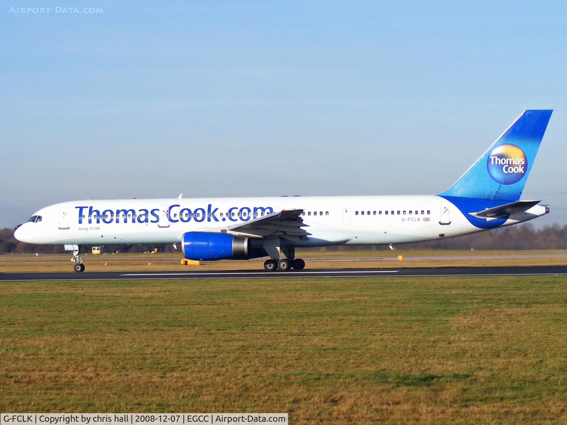 G-FCLK, 1993 Boeing 757-2Y0 C/N 26161, Thomas Cook