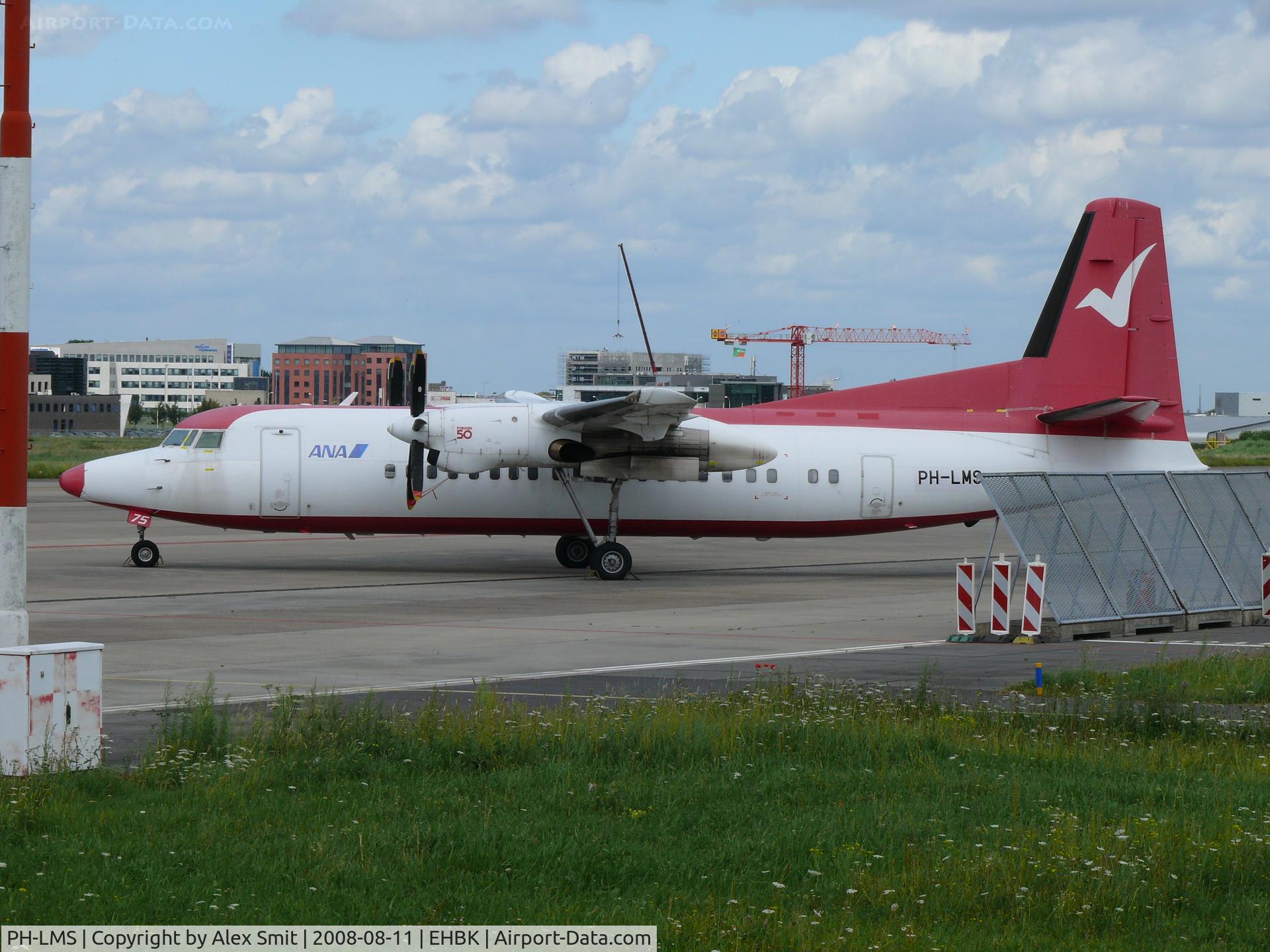 PH-LMS, 1990 Fokker 50 C/N 20196, Fokker F27-050 Friendship PH-LMS in basic ANA colors