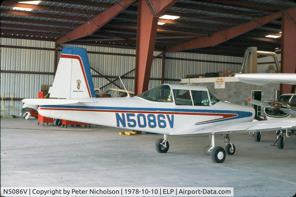 N5086V, 1977 Varga 2150A Kachina C/N VAC-75-77, Hangered at El Paso in 1978