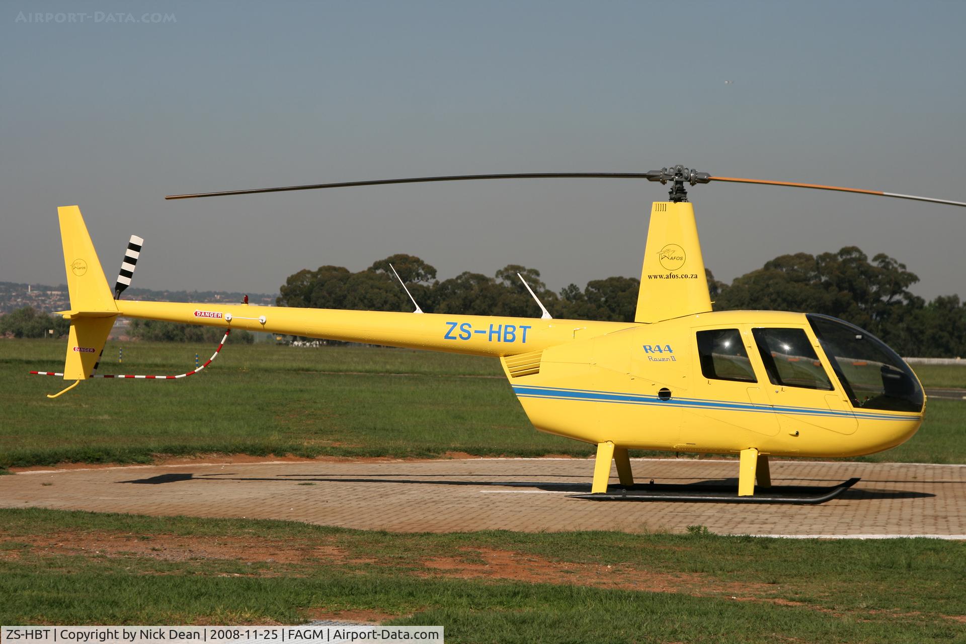 ZS-HBT, 2008 Robinson R44 Raven II C/N 12322, FAGM