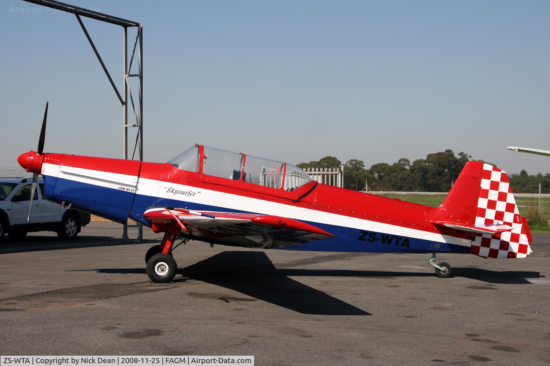 ZS-WTA, Zlin Z-526F Trener Master C/N 1275, FAGM