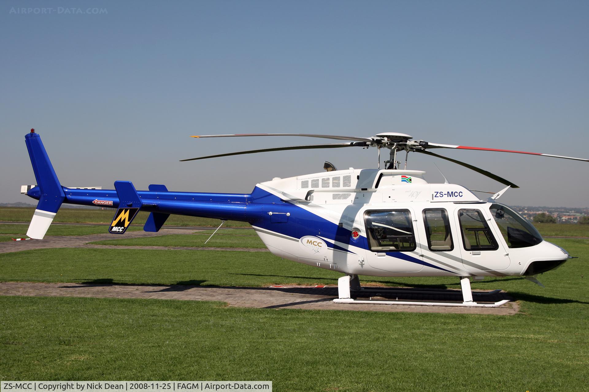ZS-MCC, 2007 Bell 407 C/N 53766, FAGM