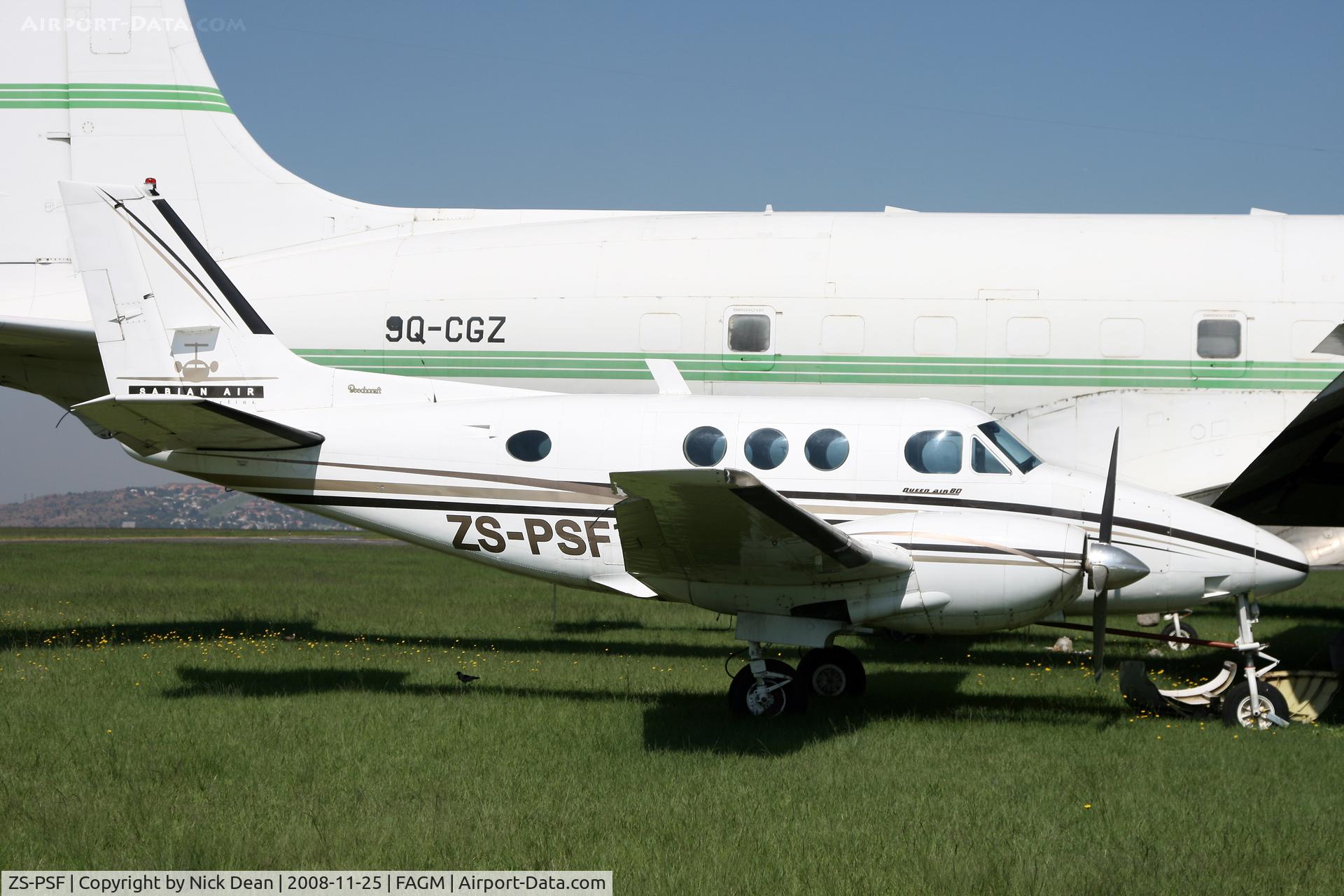 ZS-PSF, 1963 Beechcraft 65-80 Queenair C/N LD-132, FAGM