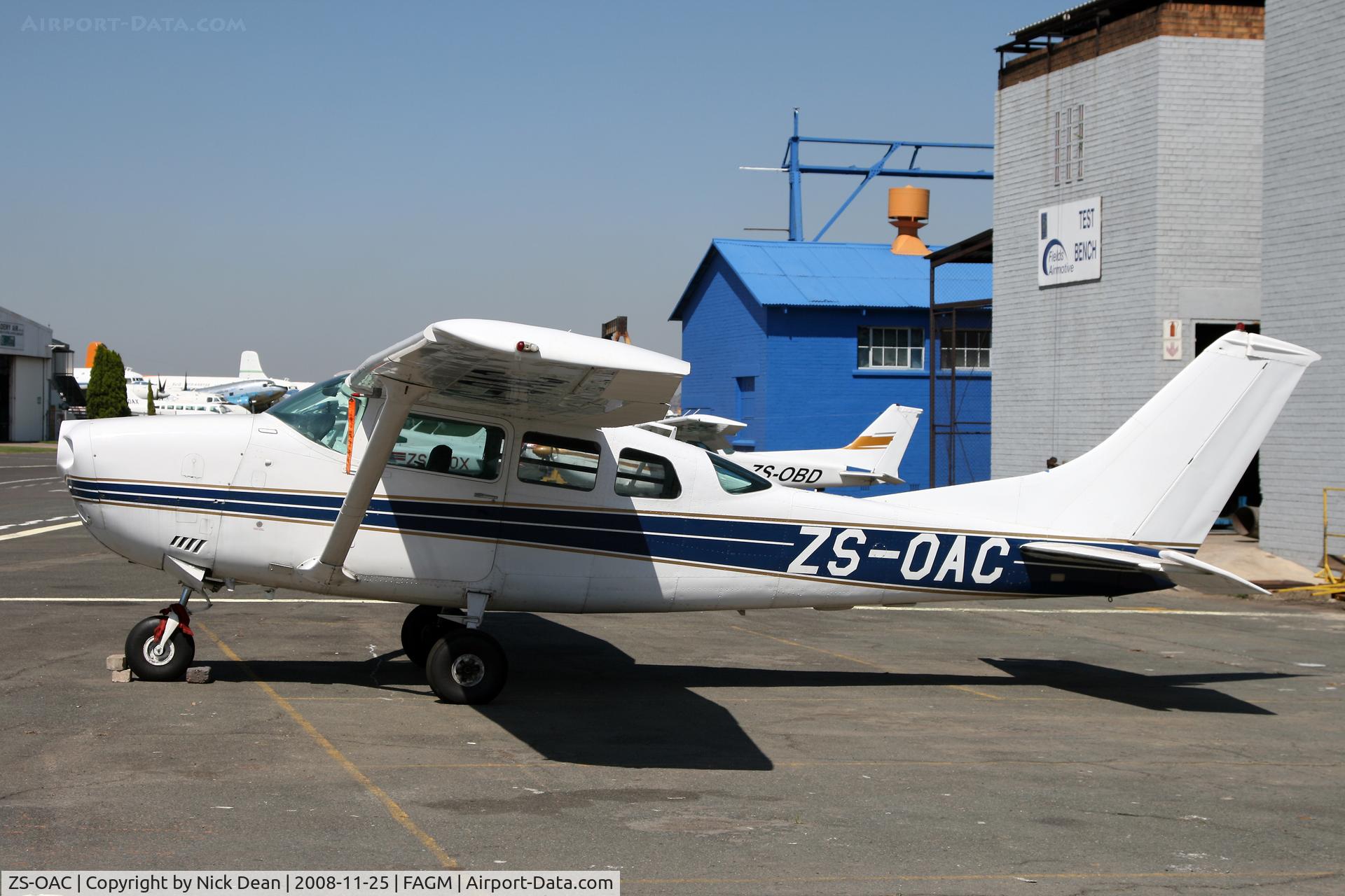 ZS-OAC, Cessna TU206F Turbo Stationair C/N U206-03499, FAGM