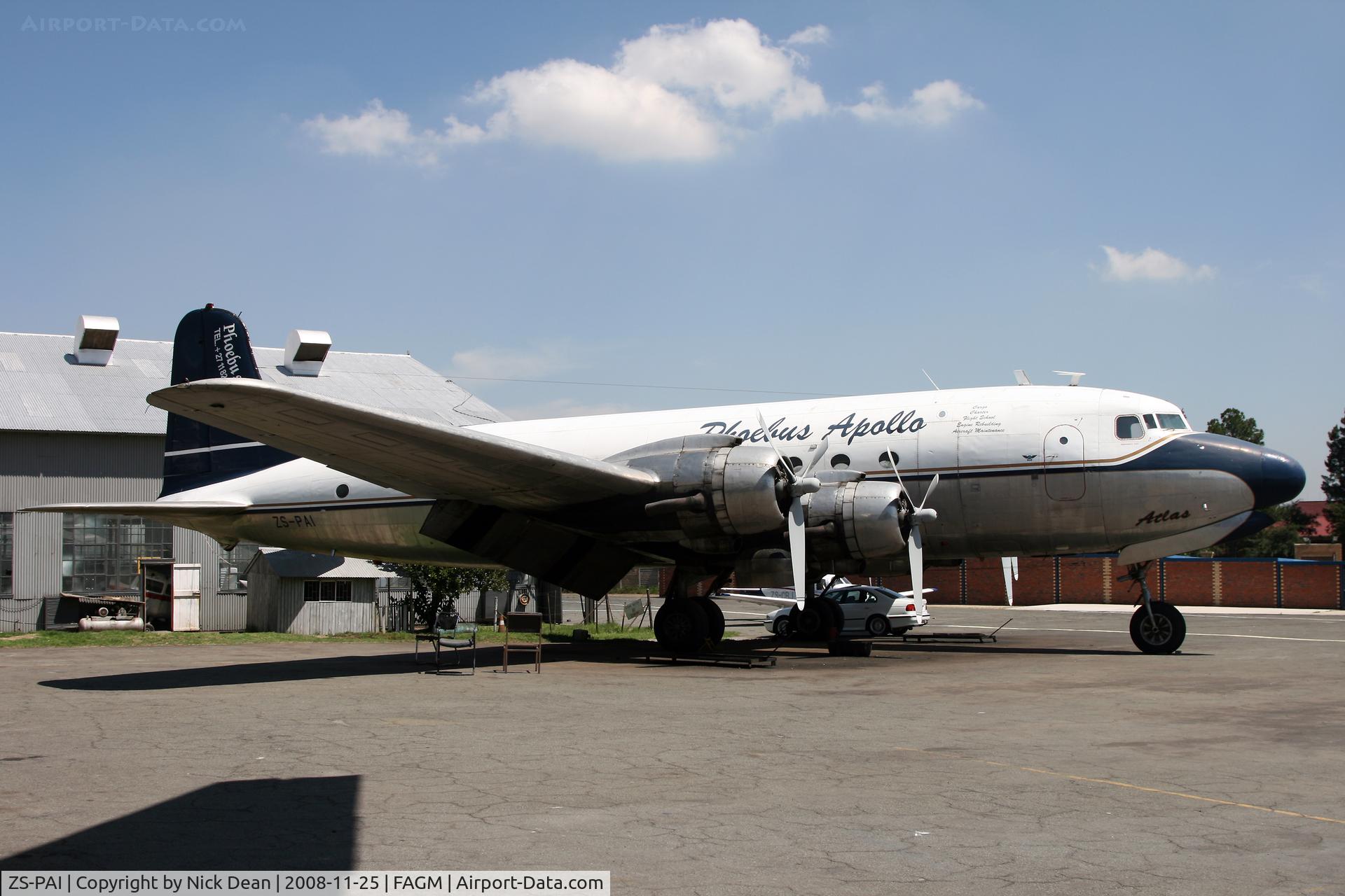 ZS-PAI, 1945 Douglas DC-4 (C-54M) C/N 27319, FAGM