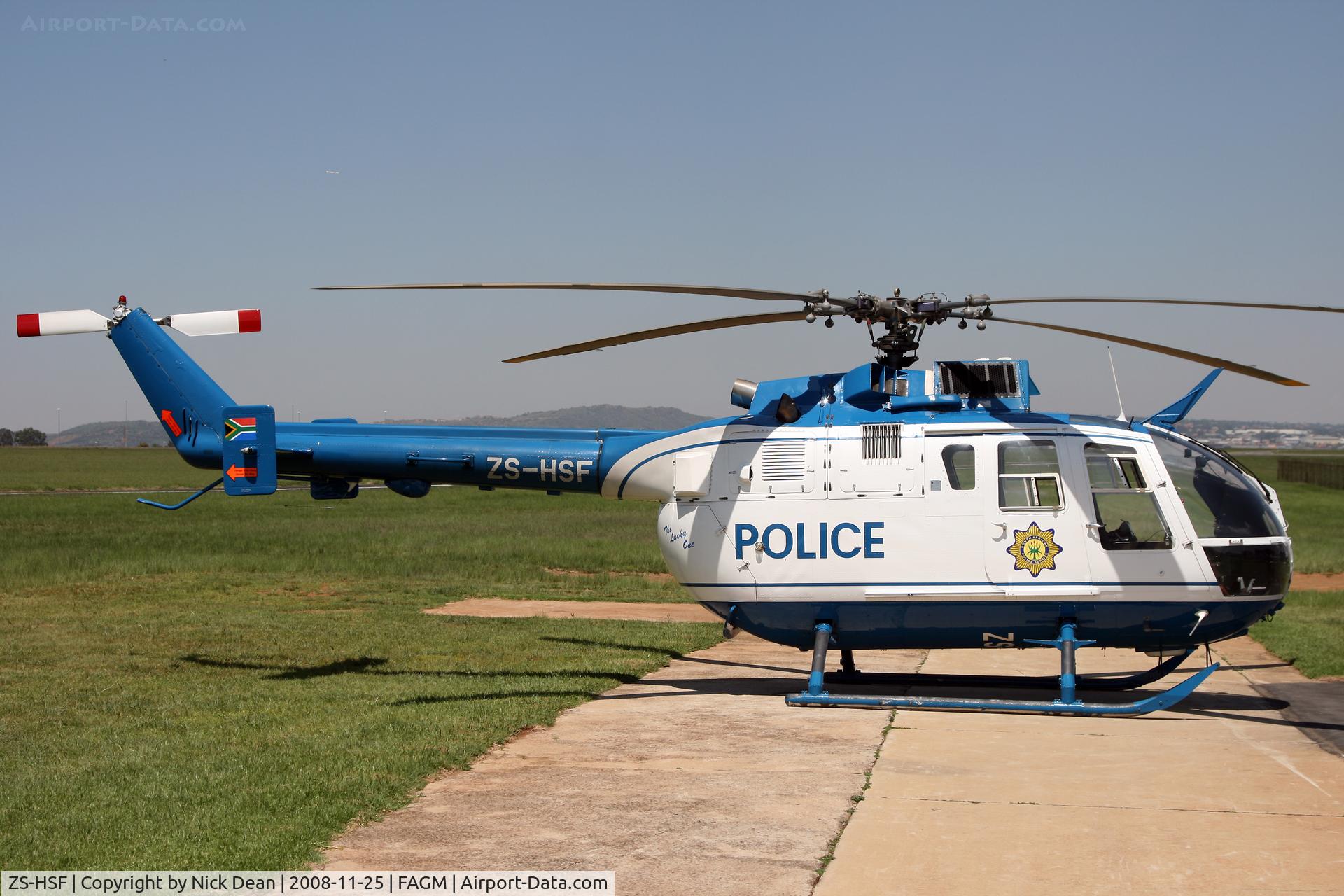 ZS-HSF, 1986 MBB Bo-105CBS C/N S-746, FAGM