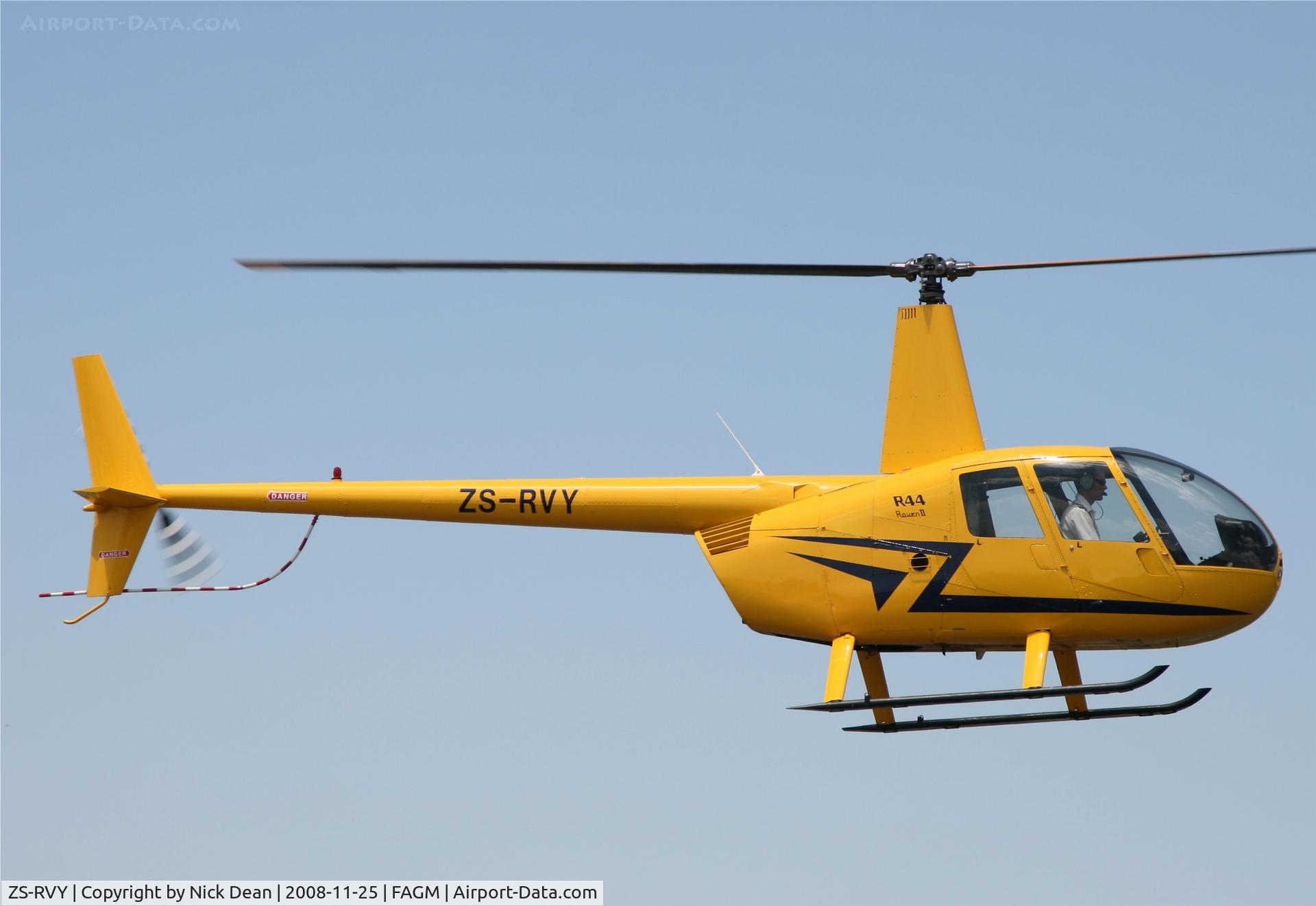ZS-RVY, 2005 Robinson R44 Raven II C/N 10714, FAGM