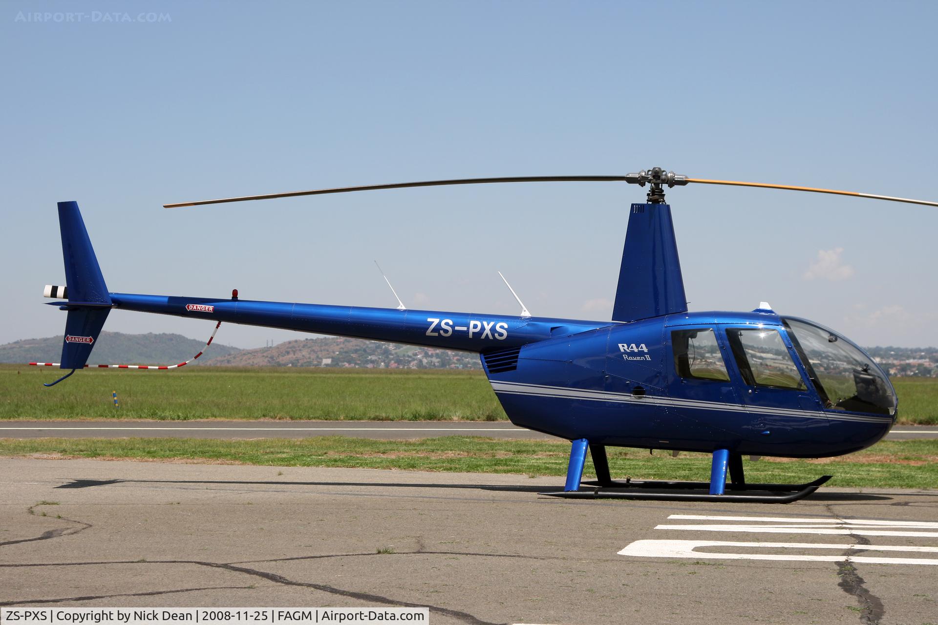 ZS-PXS, 2007 Robinson R44 Raven II C/N 11882, FAGM