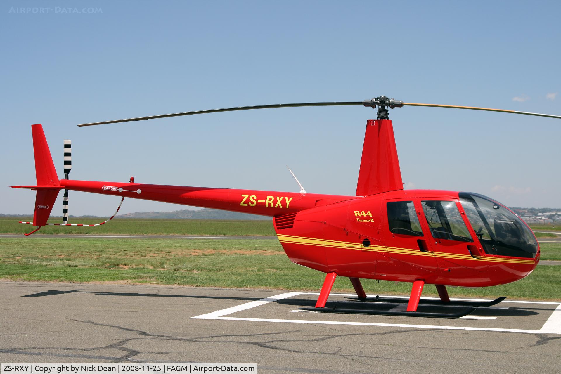ZS-RXY, 2005 Robinson R44 Raven II C/N 10910, FAGM