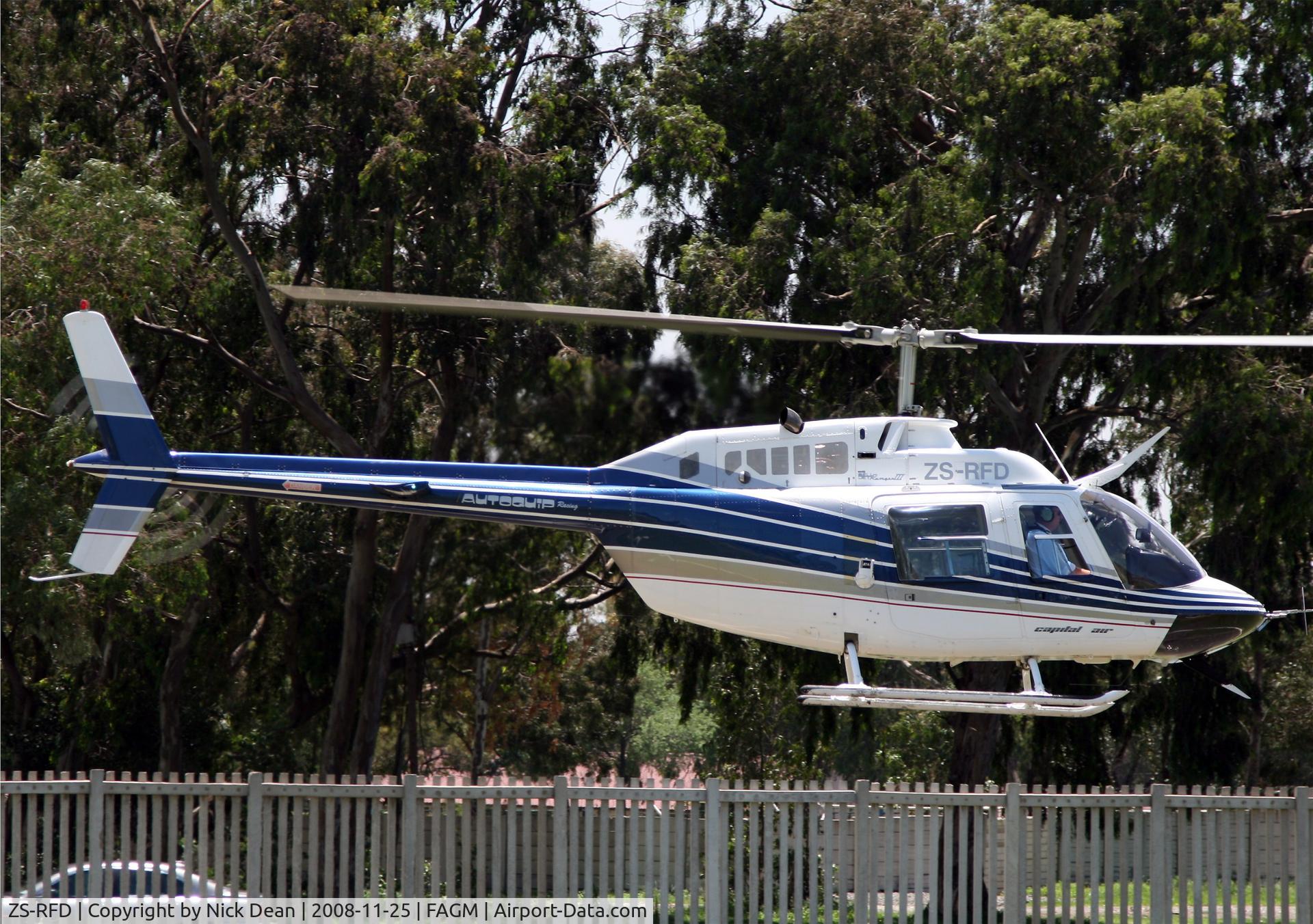 ZS-RFD, 1980 Bell 206B JetRanger C/N 2940, FAGM