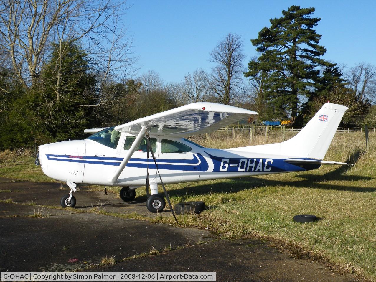 G-OHAC, 1977 Reims F182Q Skylane C/N 0048, Cessna Skylane visiting Hinton for attention