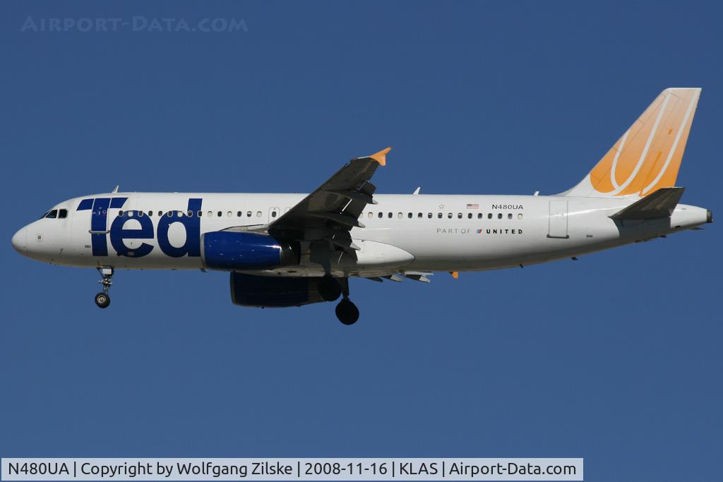 N480UA, 2001 Airbus A320-232 C/N 1555, visitor