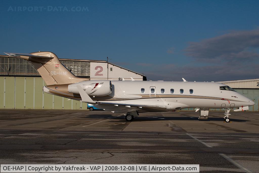 OE-HAP, 2008 Bombardier Challenger 300 (BD-100-1A10) C/N 20226, Bombardier BD100