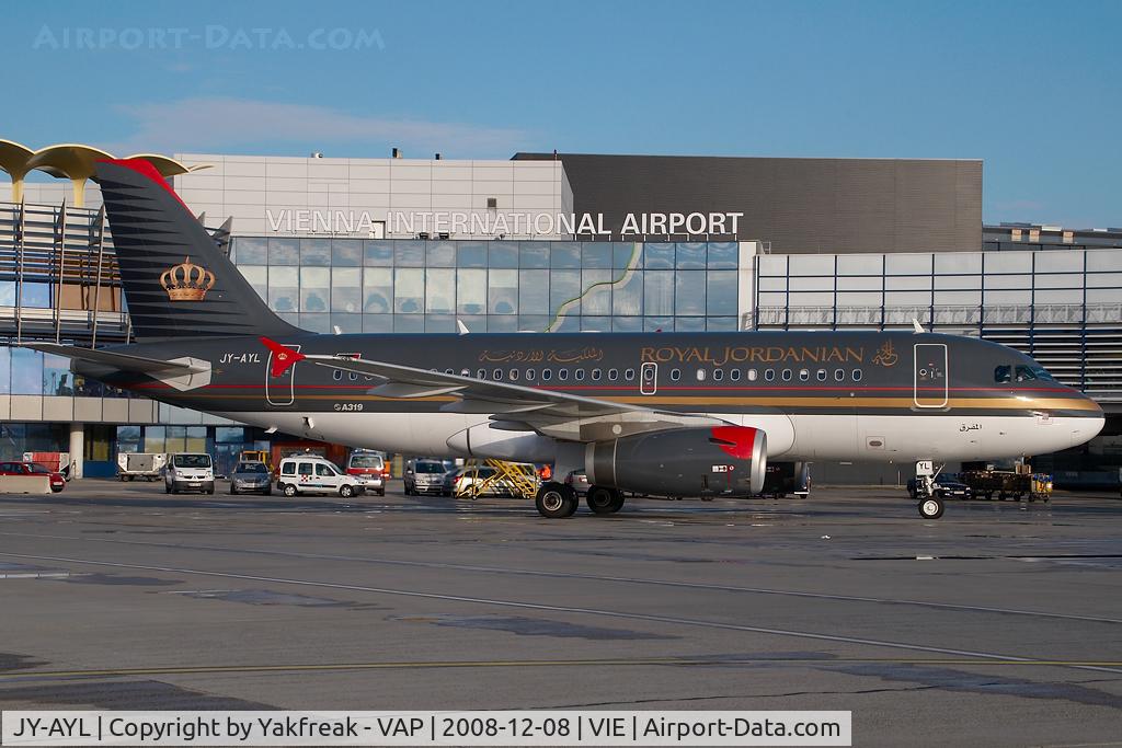 JY-AYL, 2008 Airbus A319-132 C/N 3428, Royal Jordanian Airbus 319