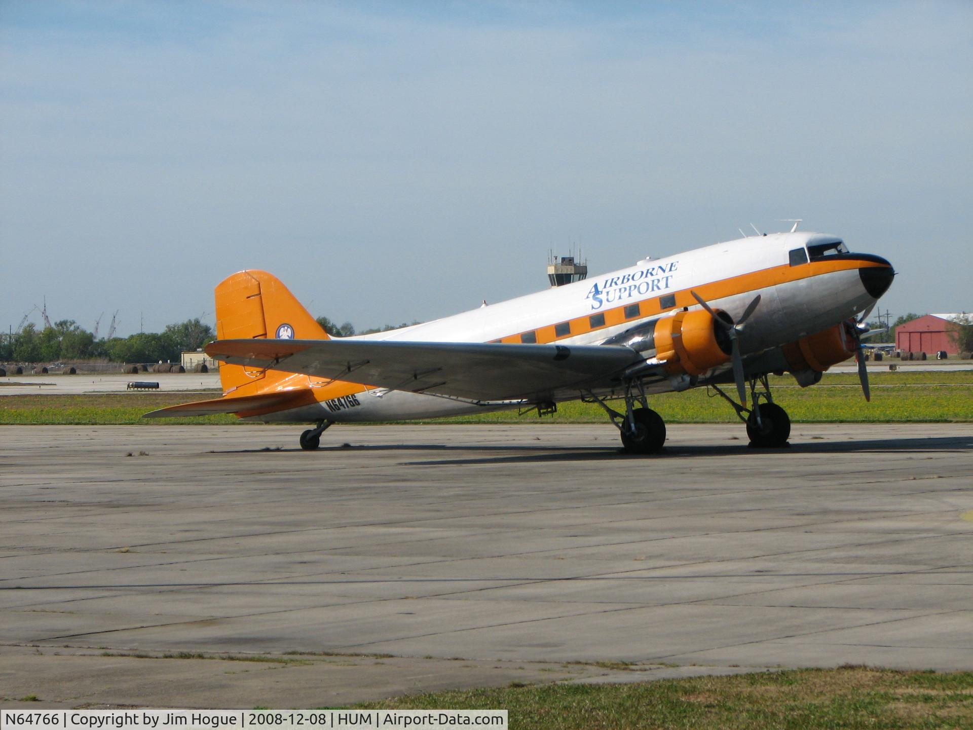 N64766, 1945 Douglas C-47 C/N 27218, N64766, Airport Support, Houma, LA