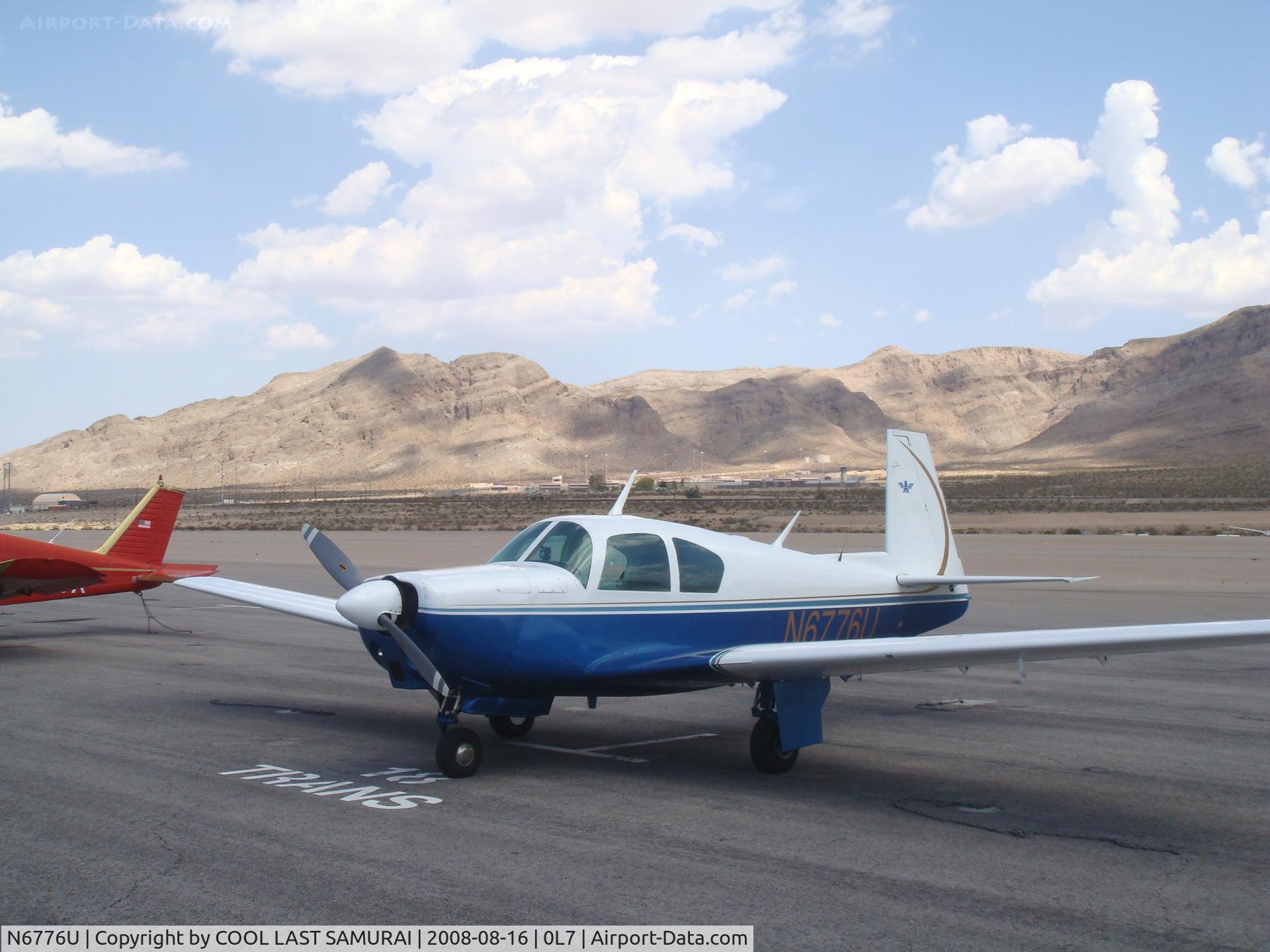 N6776U, 1963 Mooney M20C Ranger C/N 2498, Las Vegas Jean Airport, Transient Parking